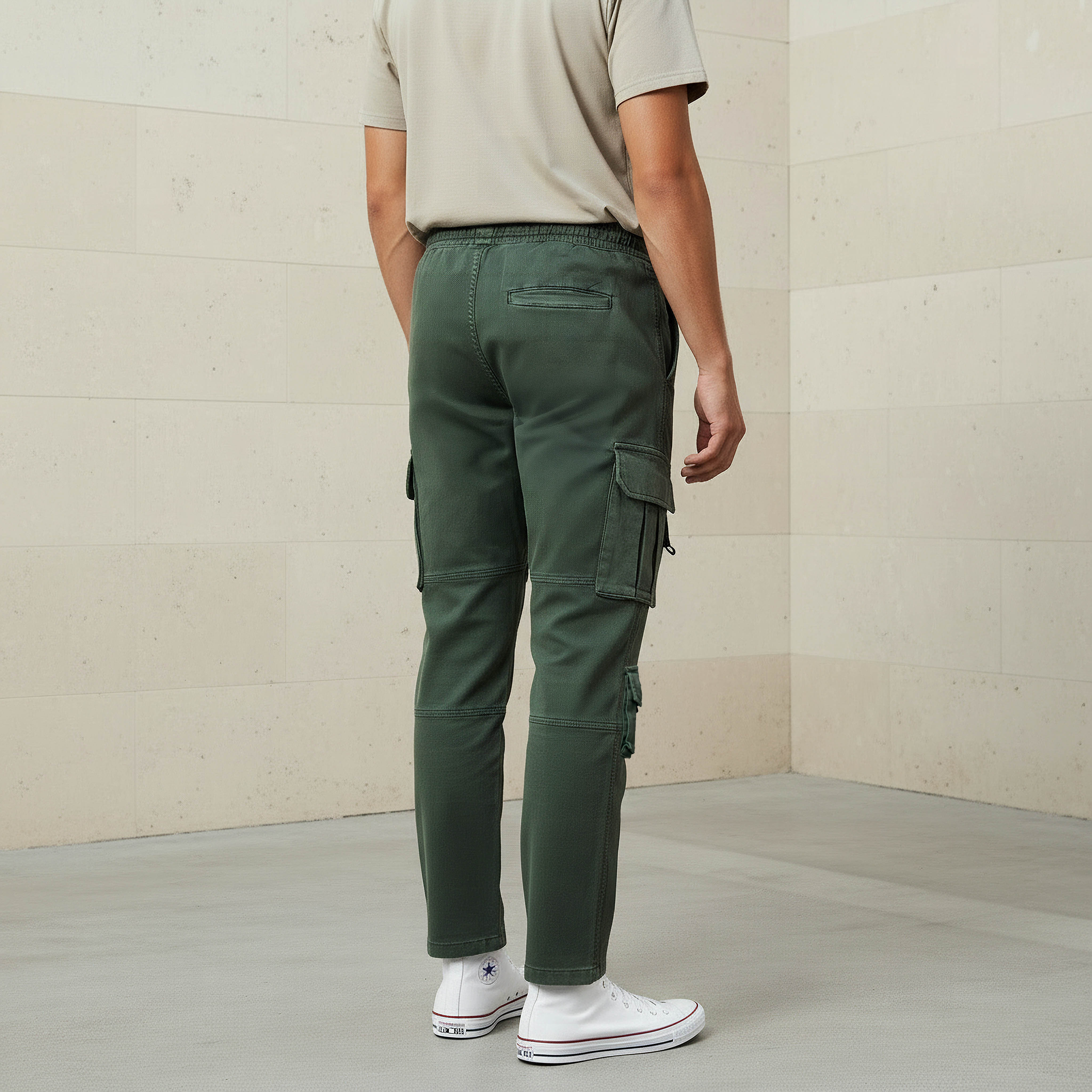 بنطلون كارجو بقصة عادية للرجال-men-clothing-bottoms-joggers-image-3