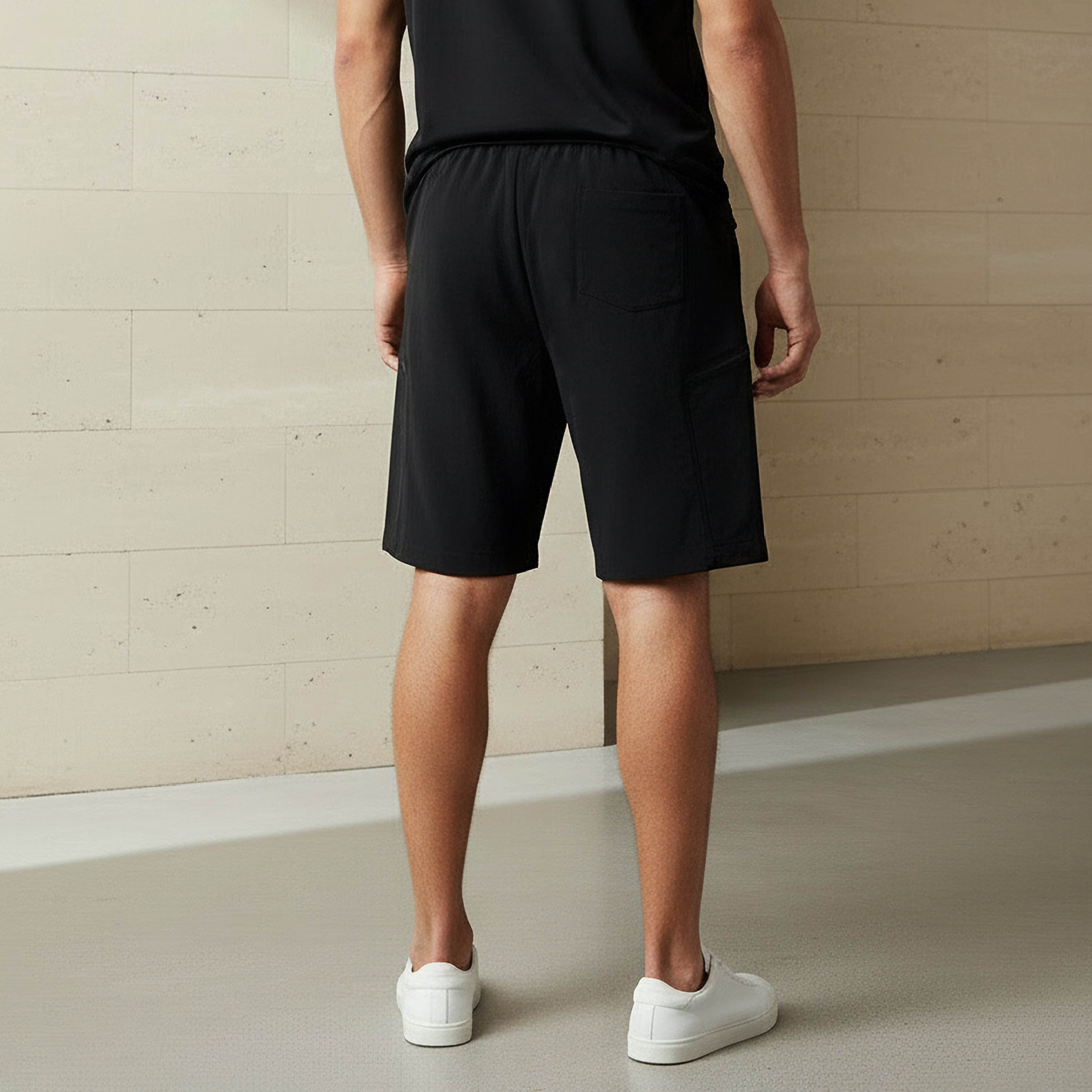 Men Regular Fit Cargo Shorts-men-clothing-bottoms-shorts-image-3