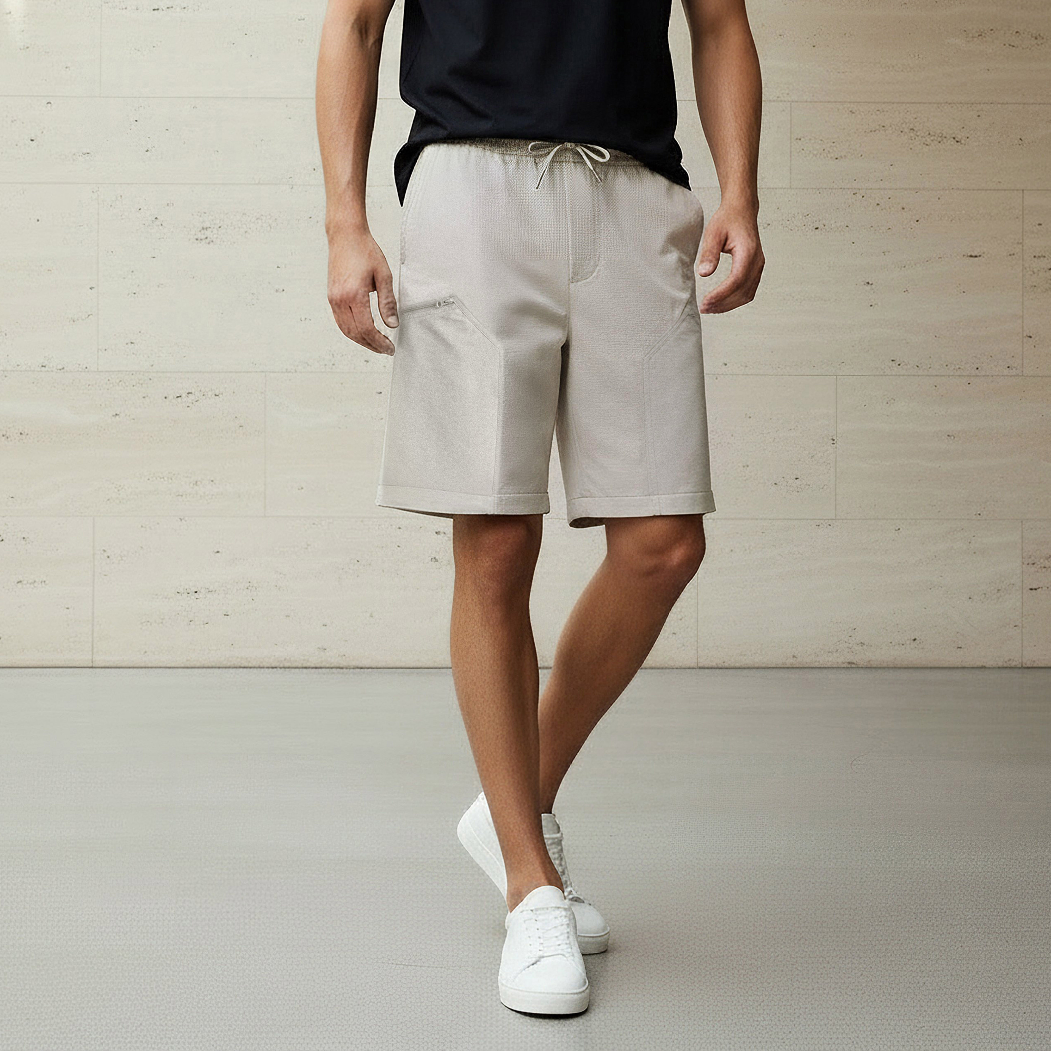 Men Regular Fit Cargo Shorts-men-clothing-bottoms-shorts-image-1