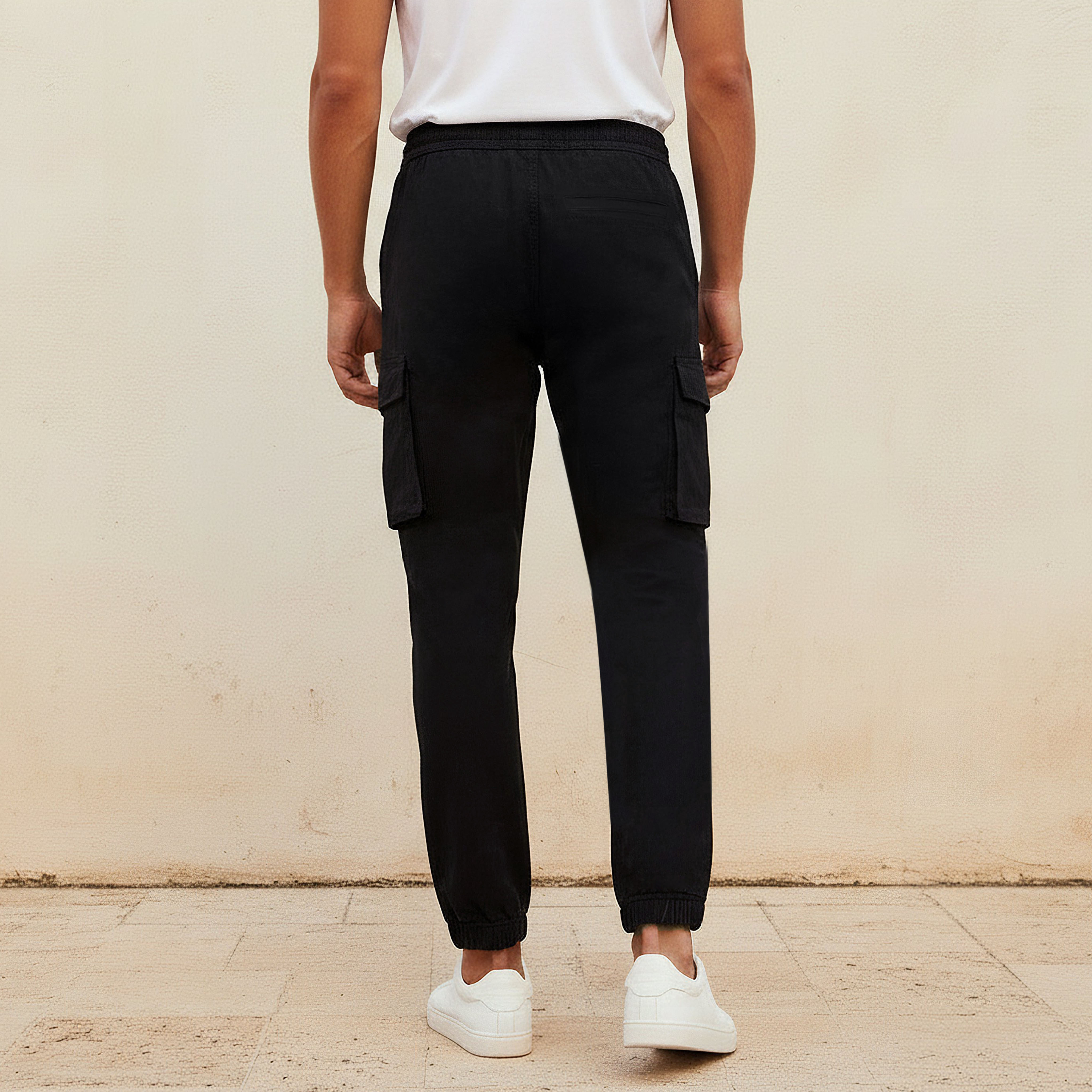 بنطلون كارغو بقصة عادية للرجال-men-clothing-bottoms-trousersandchinos-trousers-image-4
