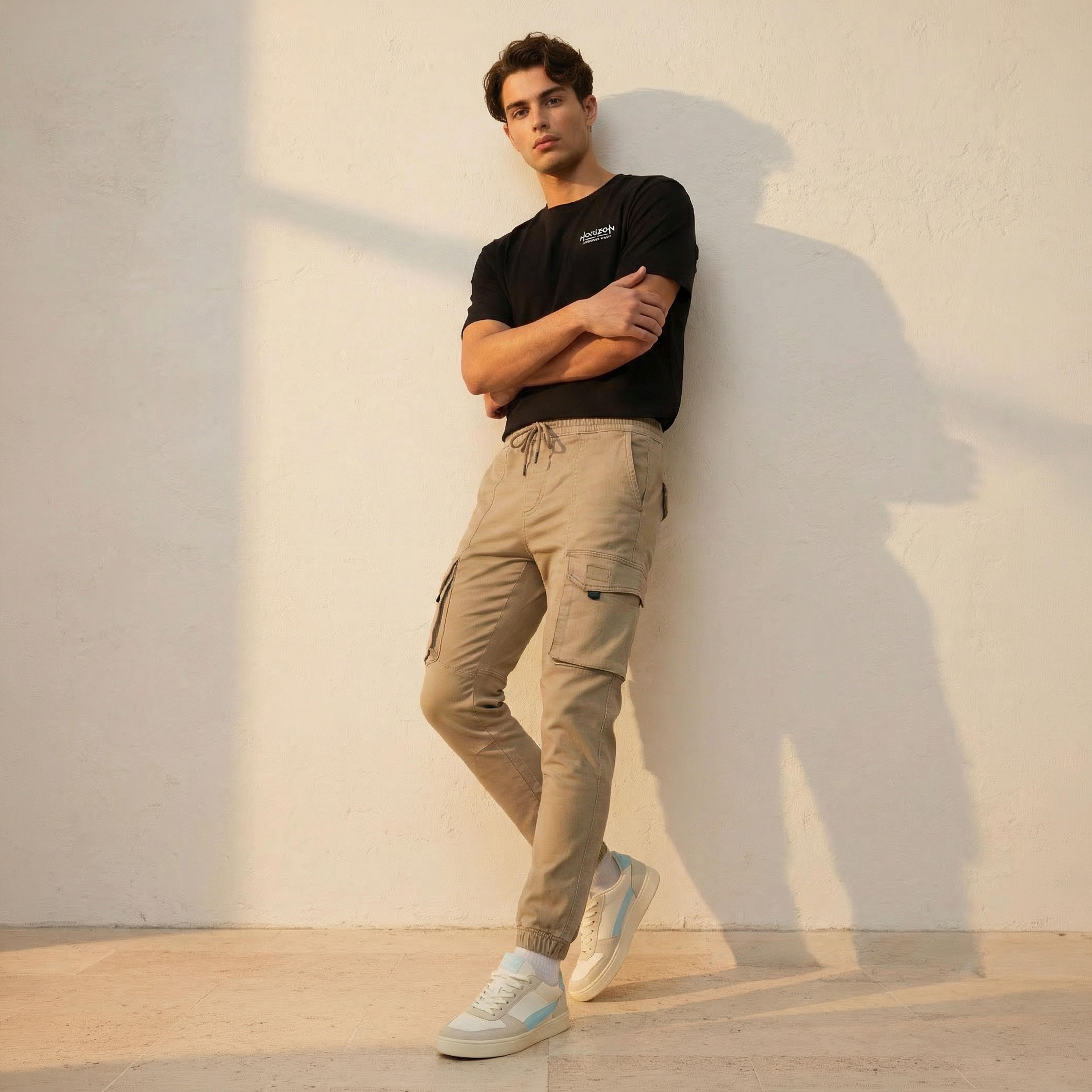 Men Regular Fit Cargo Trousers-men-clothing-bottoms-trousersandchinos-trousers-image-3