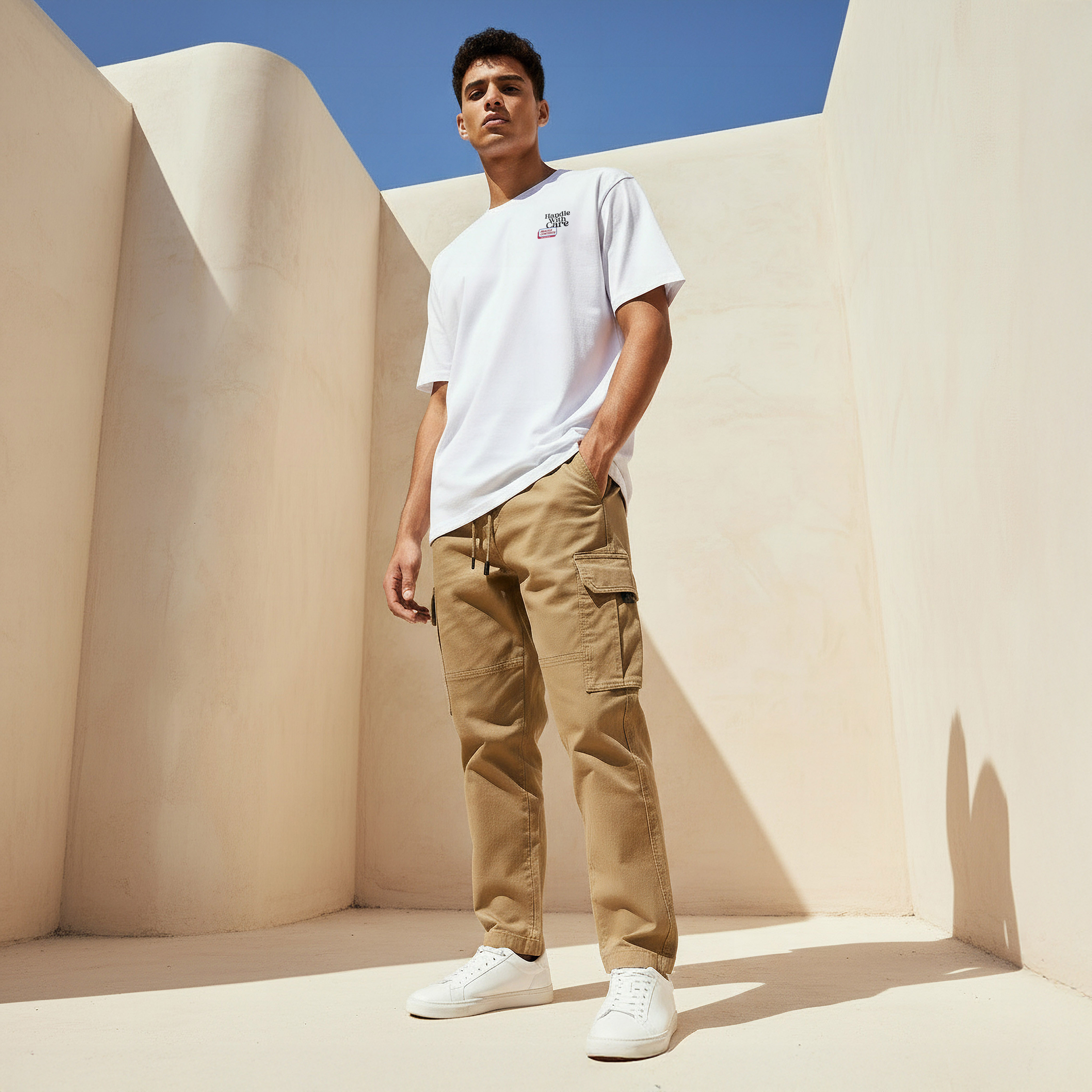تيشيرت بقصة عادية وياقة ضيقة وأكمام قصيرة وطبعات للرجال-men-clothing-tshirtsandpolos-tshirts-image-3