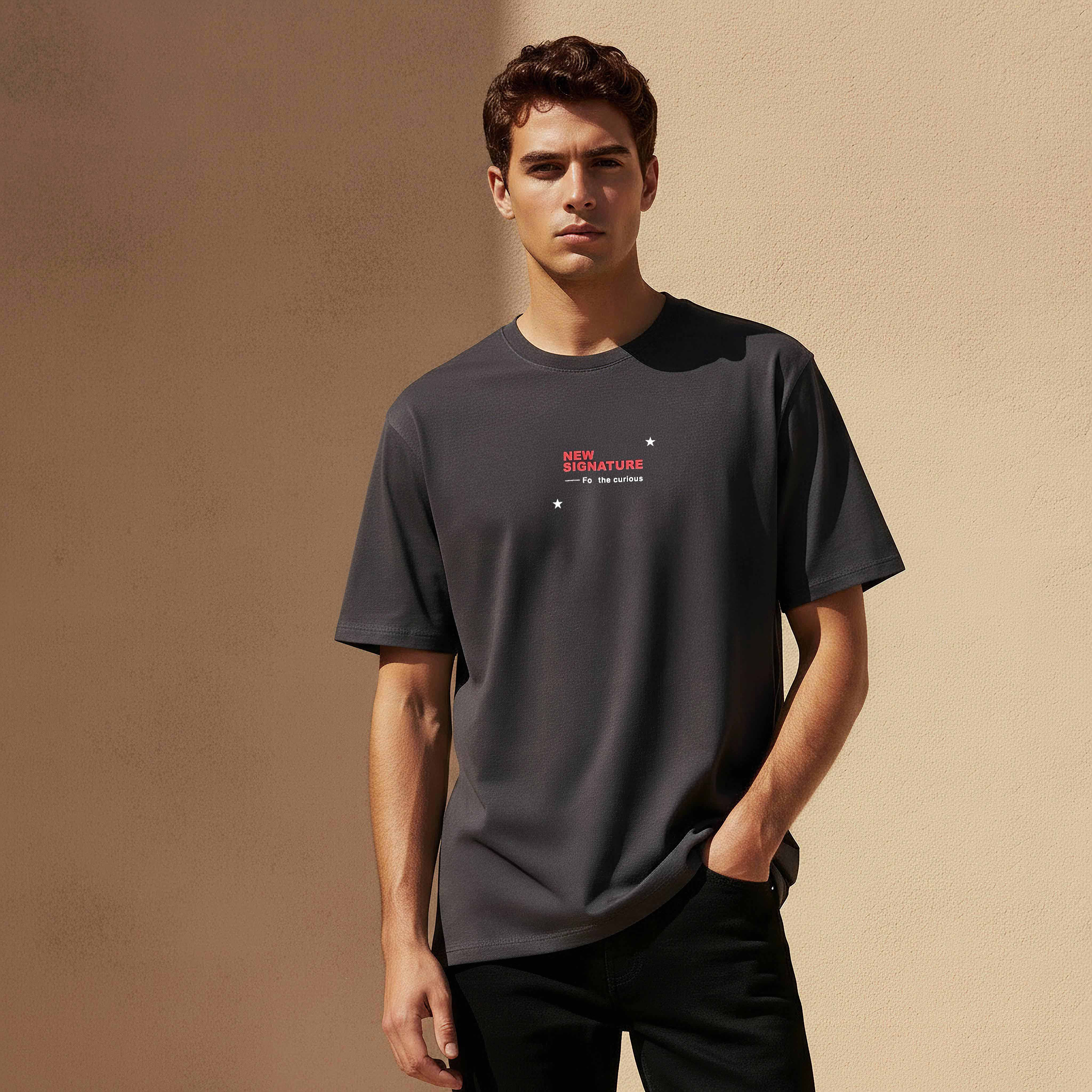 Men Regular Fit Crew Neck Short Sleeves Printed T-shirt-men-clothing-tshirtsandpolos-tshirts-image-1
