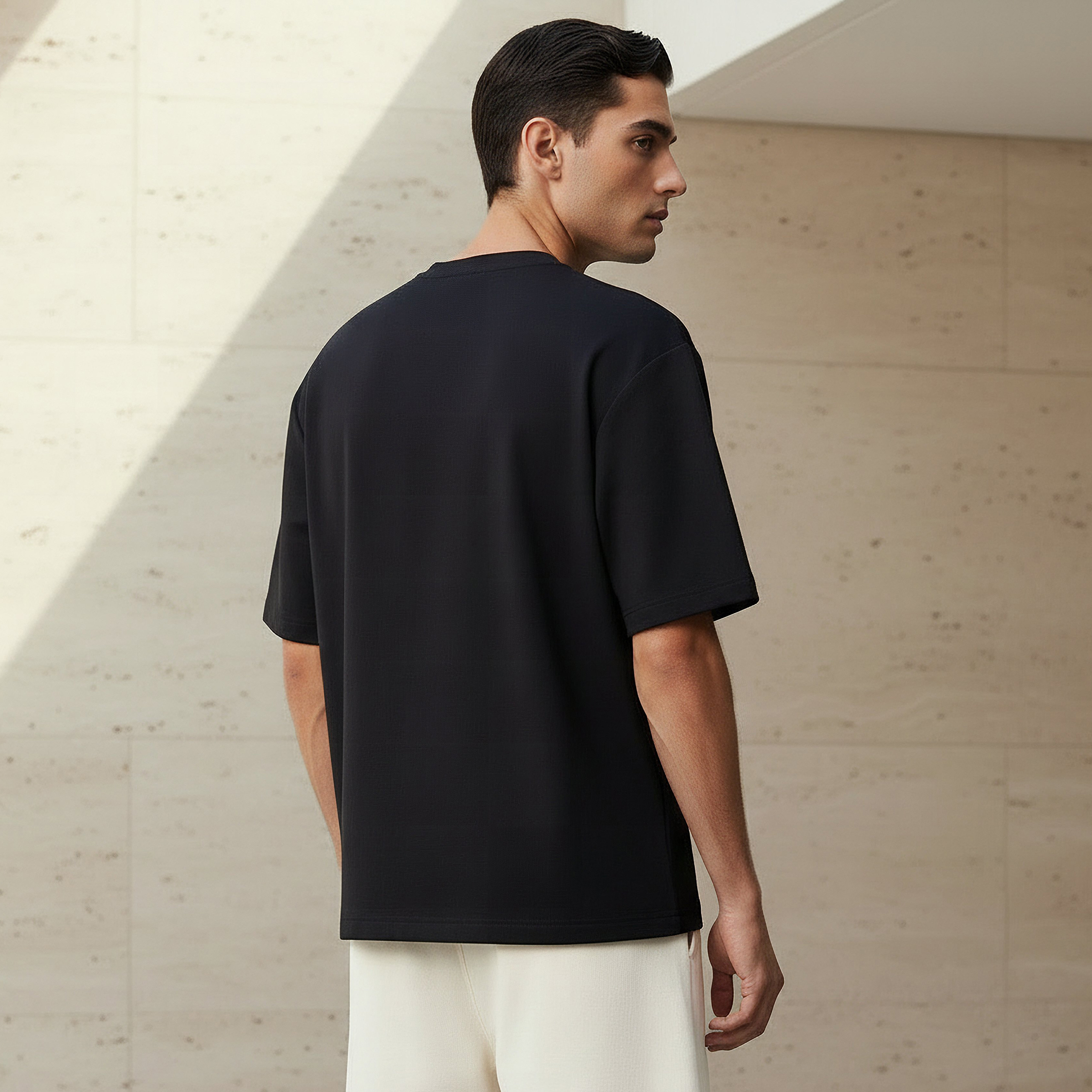 Men Regular Fit Crew Neck Short Sleeve T-shirt-men-clothing-coordsets-image-4