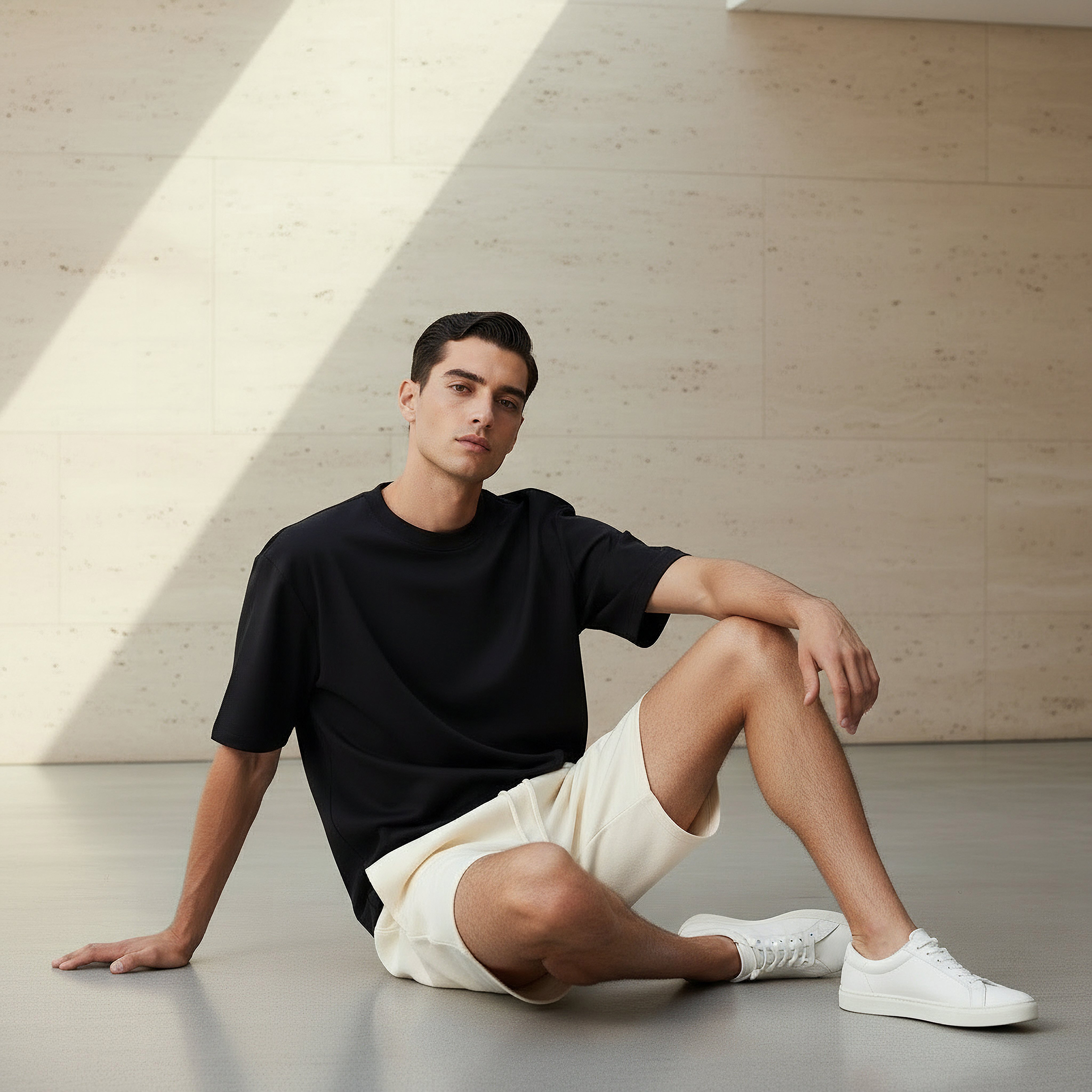 Men Regular Fit Crew Neck Short Sleeve T-shirt-men-clothing-coordsets-image-6