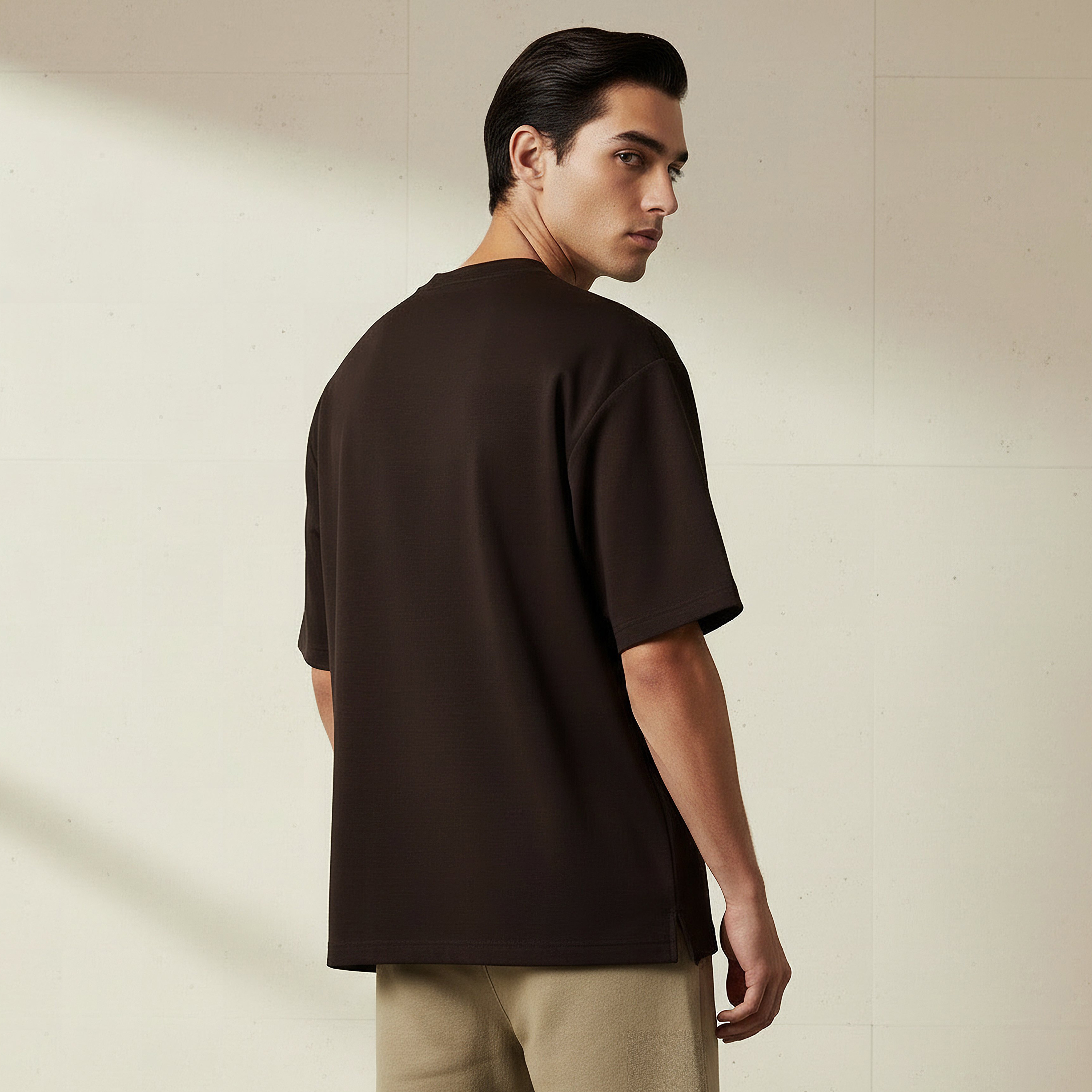 Men Regular Fit Crew Neck Short Sleeve T-shirt-men-clothing-coordsets-image-4