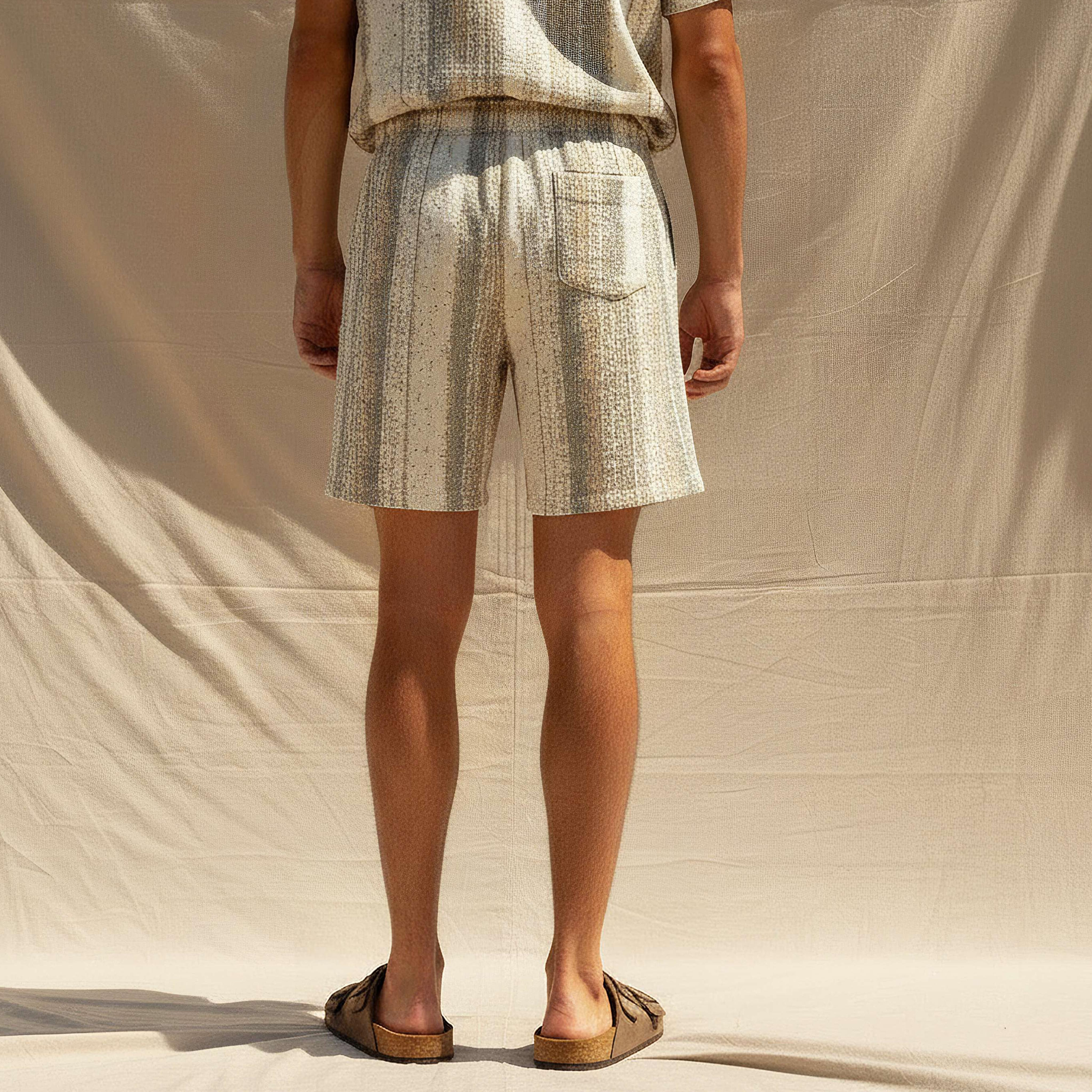 شورت جاكار بخصر مطاطي وقصة عادية من سبلاش يوث-men-clothing-bottoms-shorts-image-4
