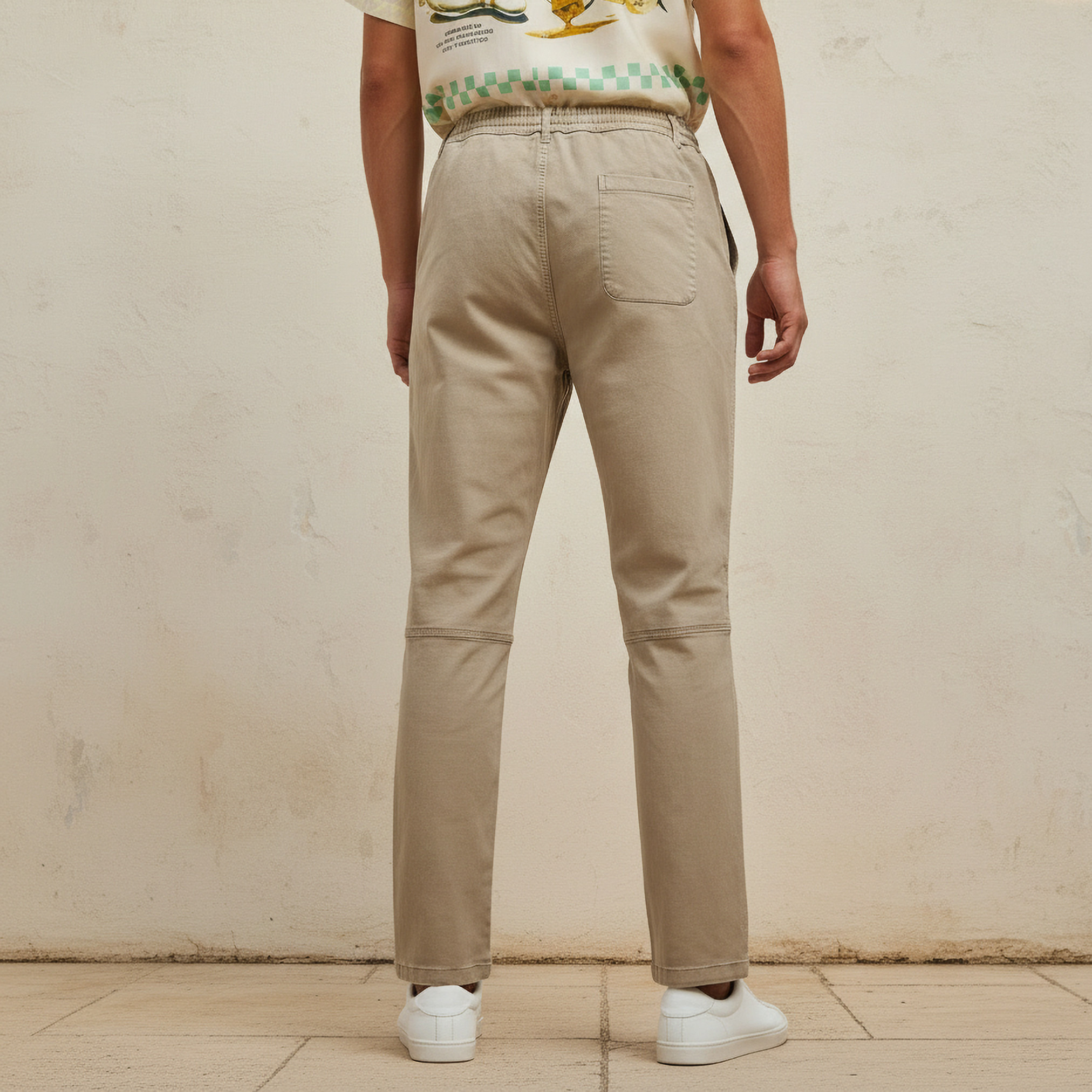 بنطلون بقصة عادية وخصر مطاطي من سبلاش يوث-men-clothing-bottoms-trousersandchinos-trousers-image-3
