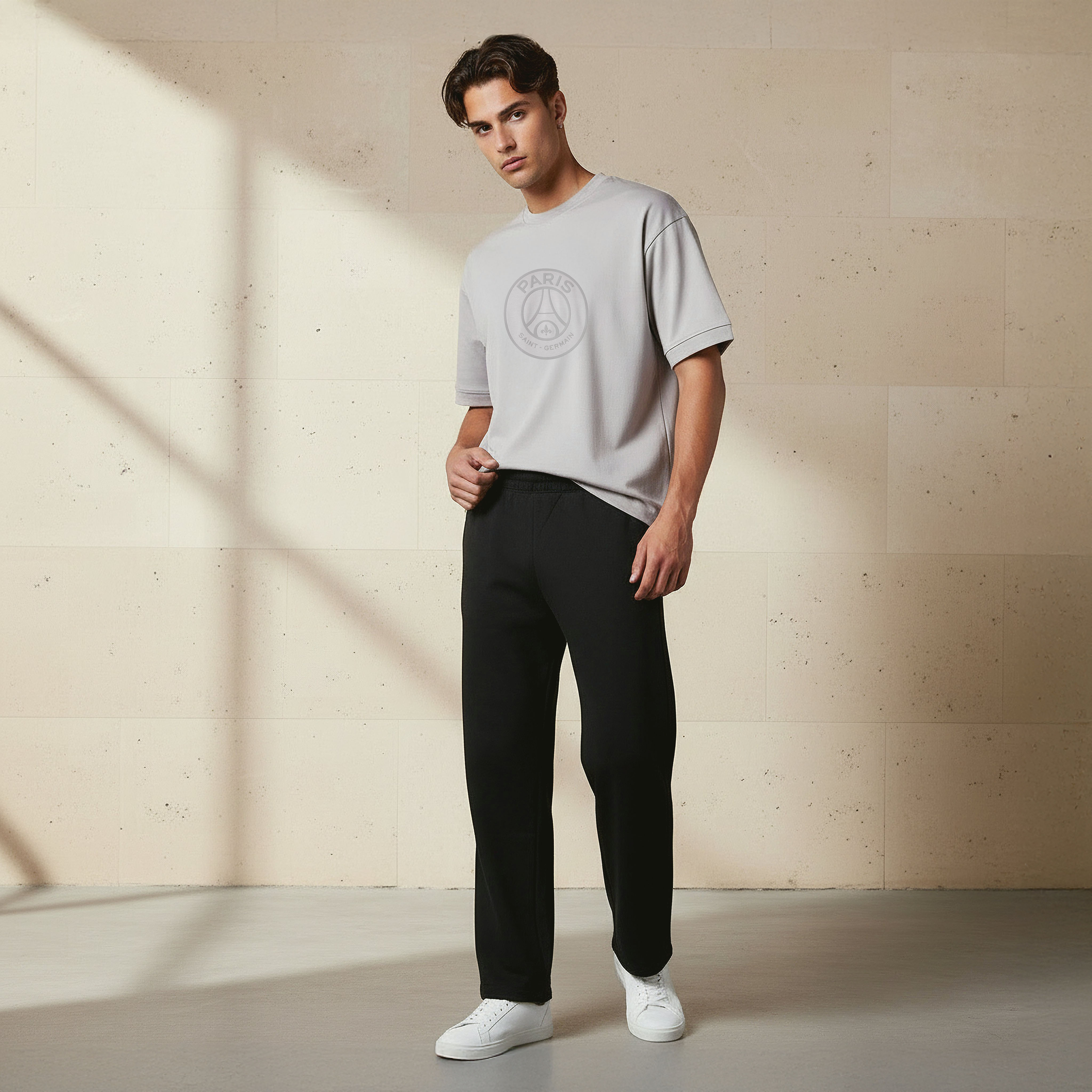 Men Relaxed Fit Flexi Waist Track Pants-men-clothing-bottoms-joggers-image-2