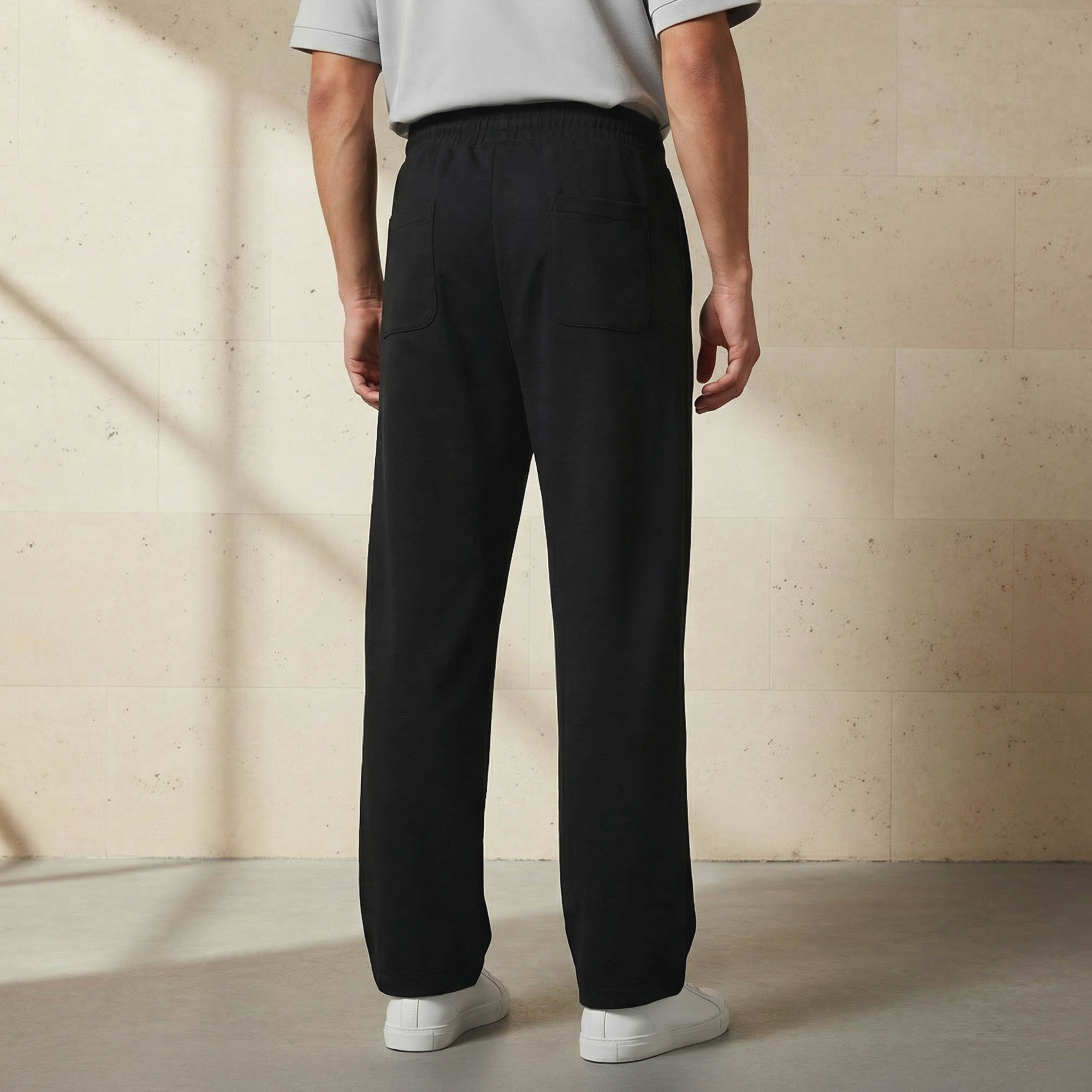 Men Relaxed Fit Flexi Waist Track Pants-men-clothing-bottoms-joggers-image-3