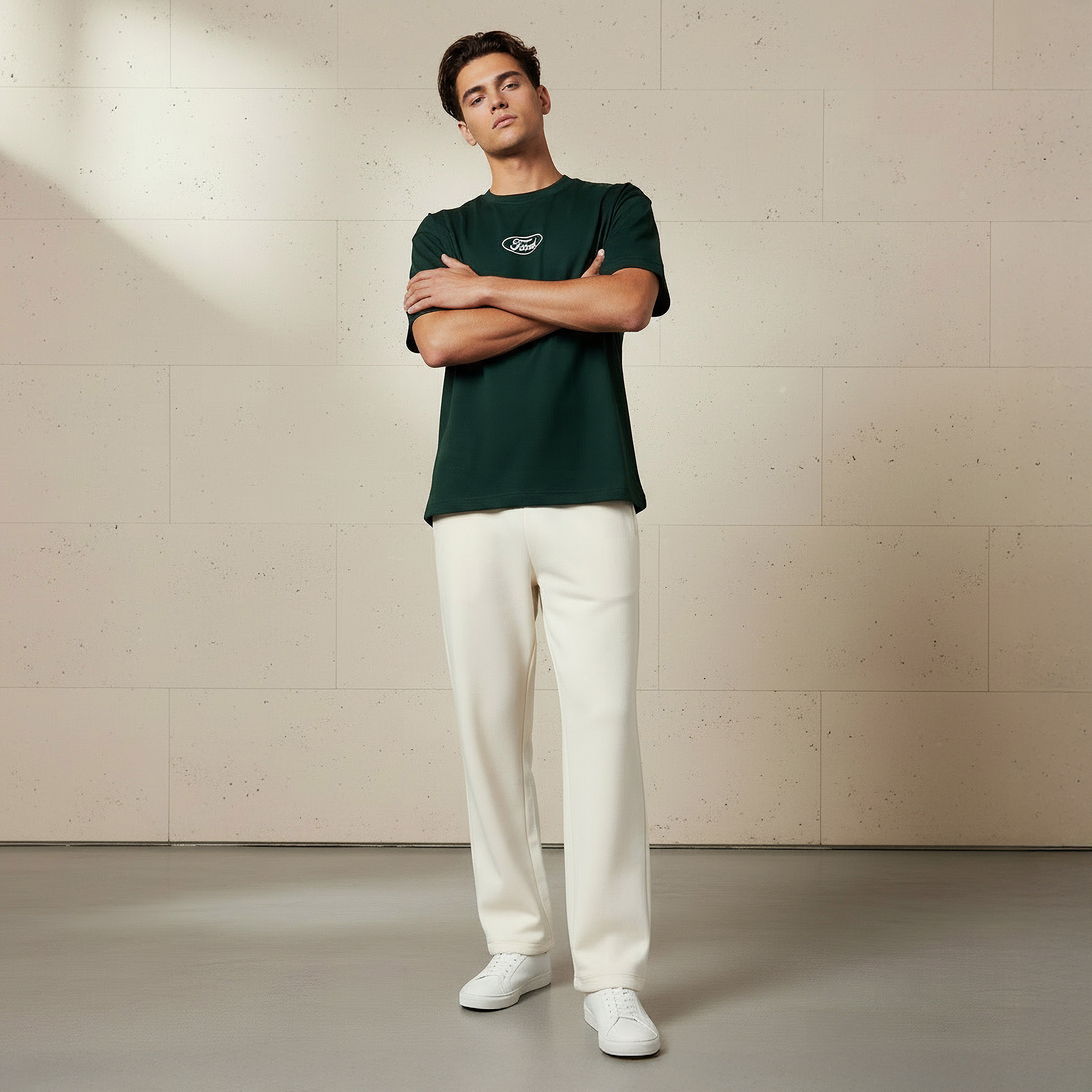 Men Relaxed Fit Flexi Waist Track Pants-men-clothing-bottoms-joggers-image-2