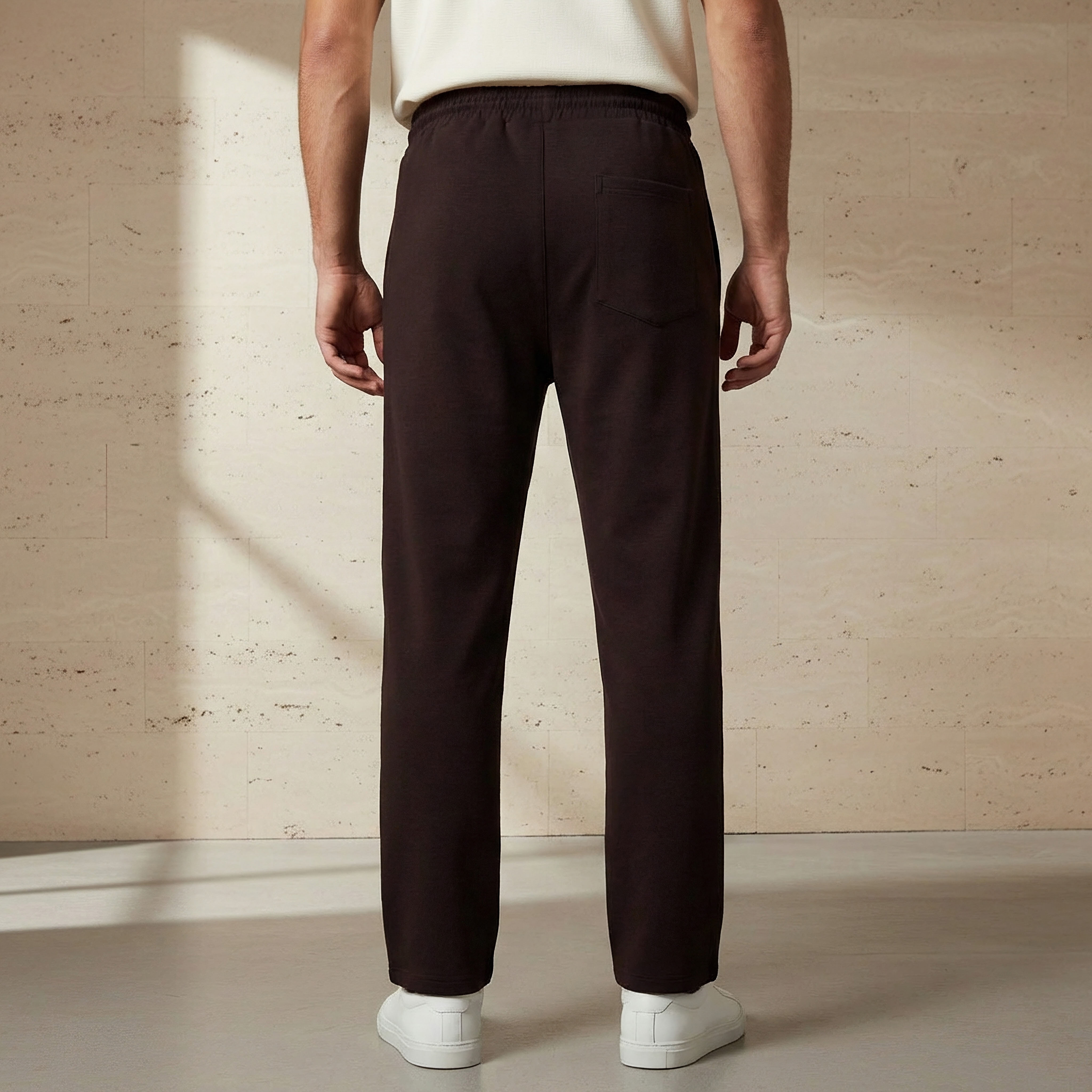 بنطلون رياضي إنترلوك بقصة مريحة للرجال-men-clothing-bottoms-joggers-image-4