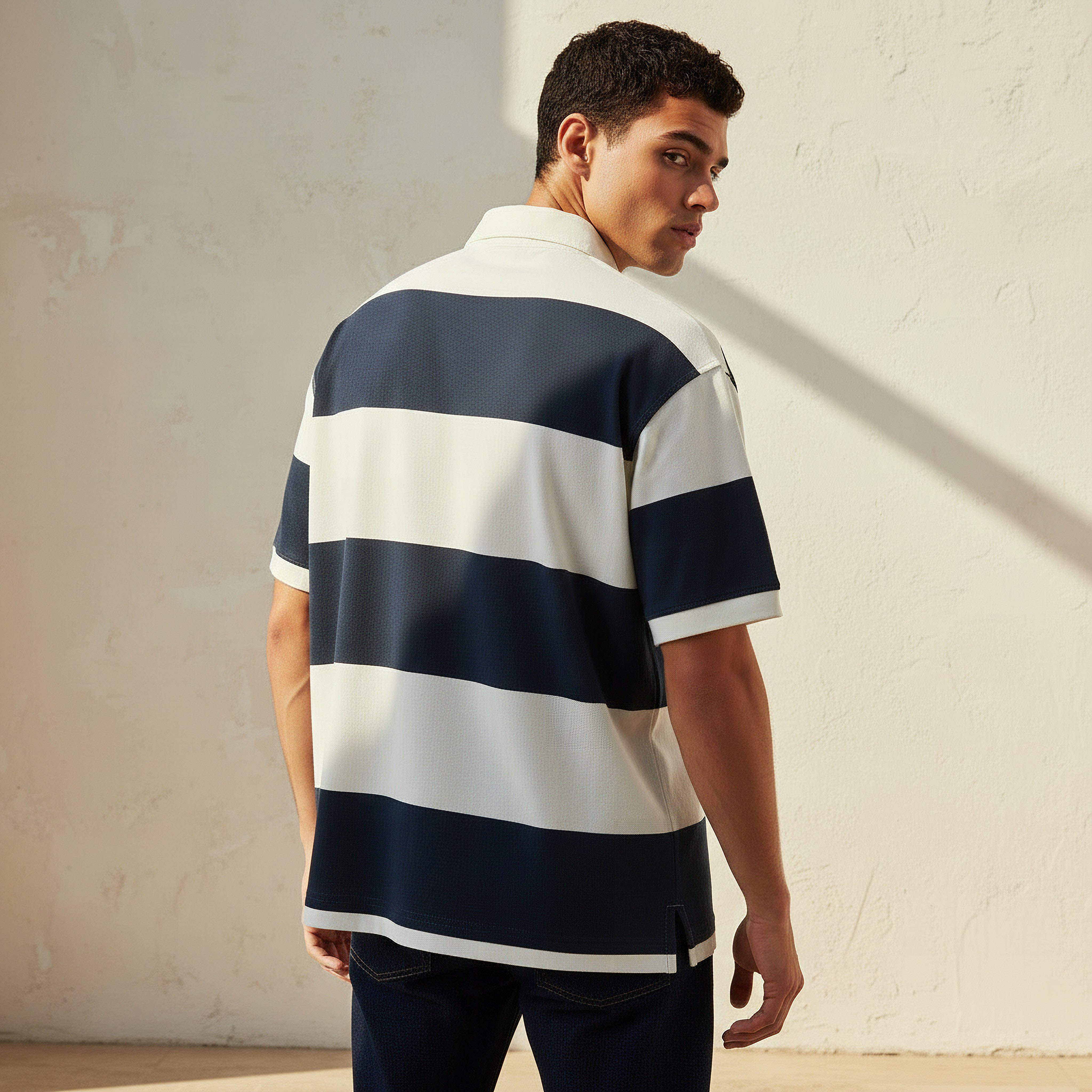 Starter Men Regular Fit Collared Short Sleeves Striped Polo T-shirt-men-clothing-tshirtsandpolos-tshirts-image-4