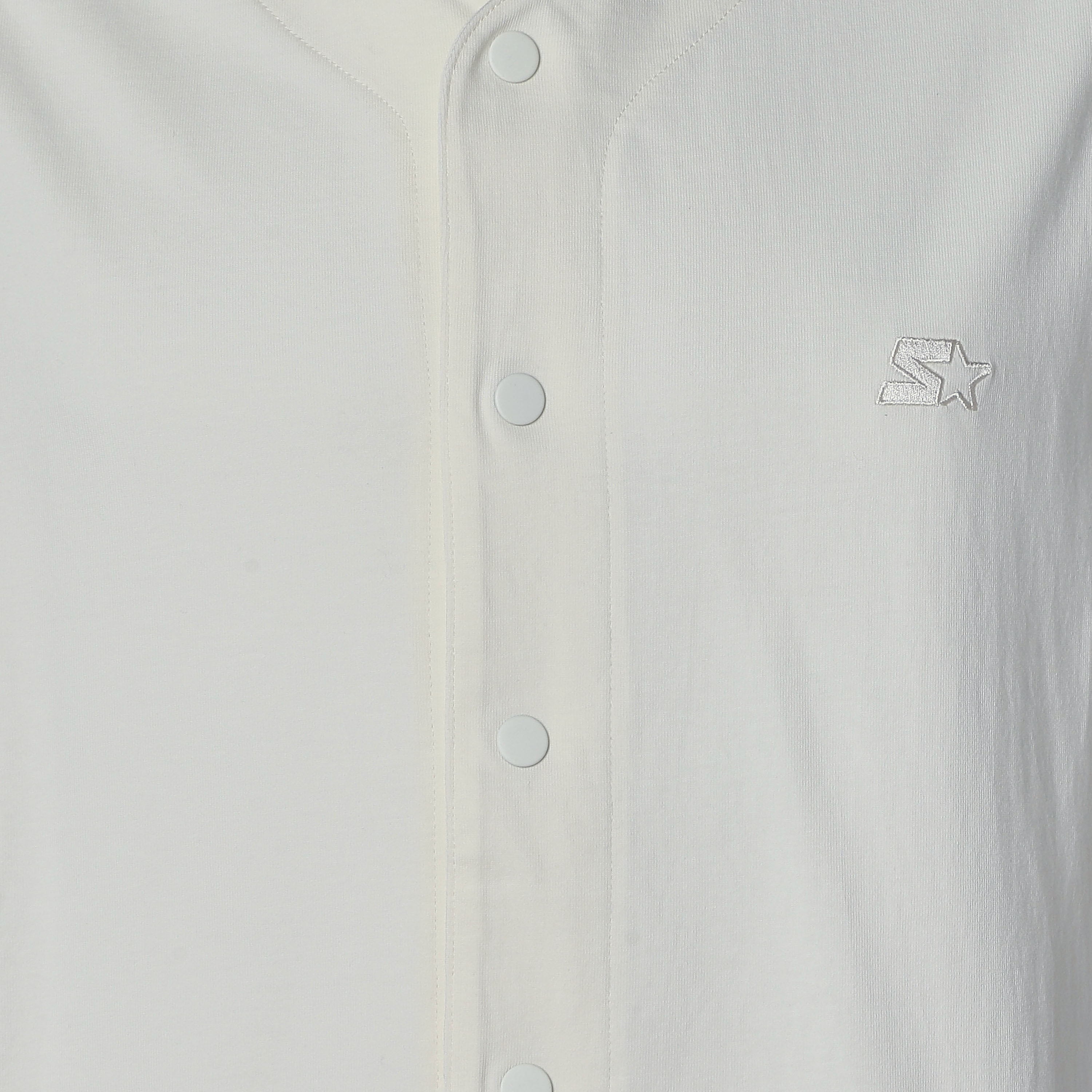 Men Regular Fit V-neck Embroidered Short Sleeves Baseball Shirt-men-clothing-shirts-image-2