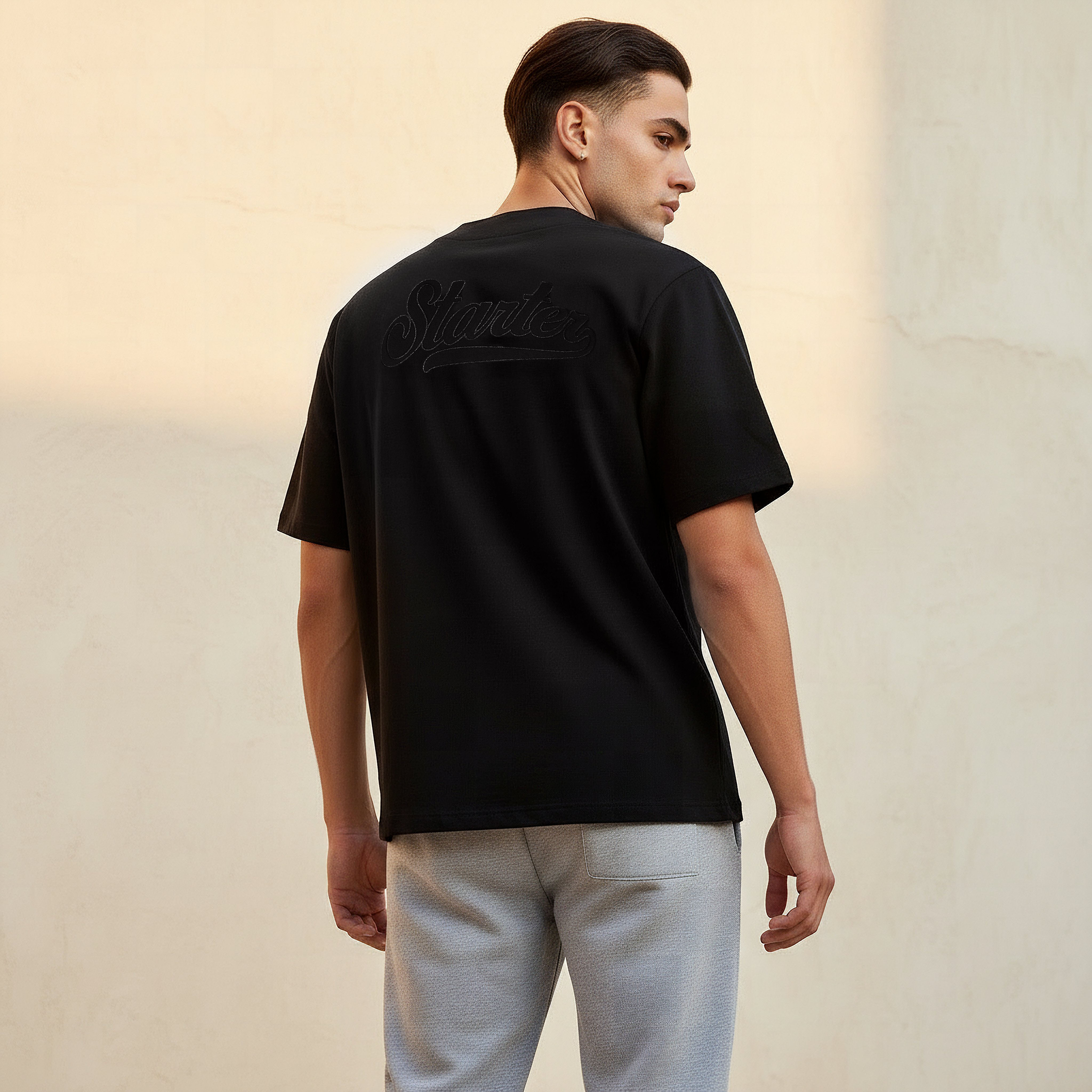 Men Regular Fit V-neck Embroidered Short Sleeves Baseball Shirt-men-clothing-shirts-image-4