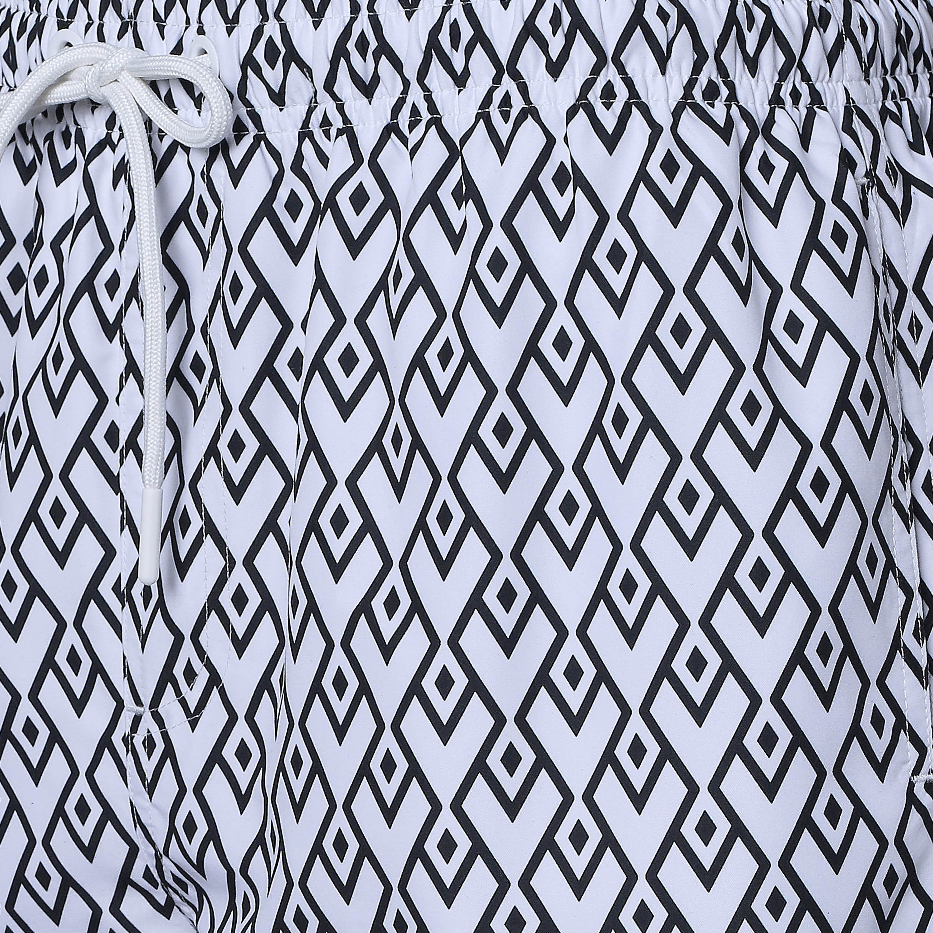 Men Geometric Print Swim Shorts-men-clothing-swimandbeach-shorts-image-2