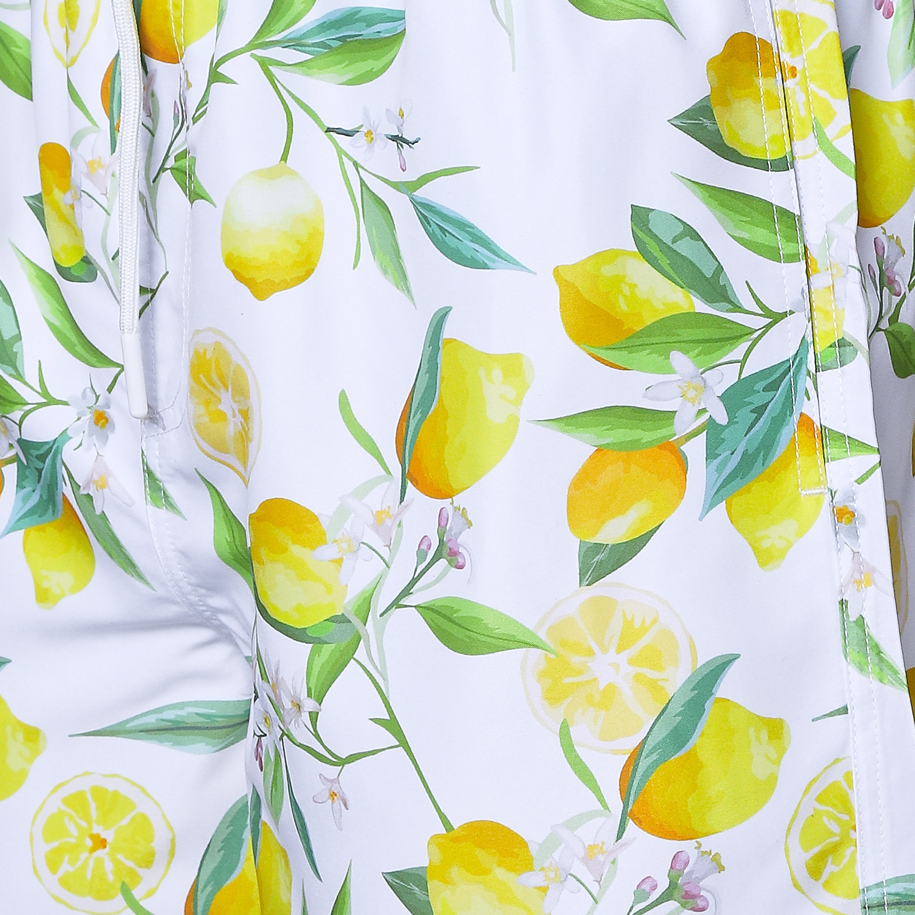 Men Lemon Print Swim Shorts-men-clothing-swimandbeach-shorts-image-2