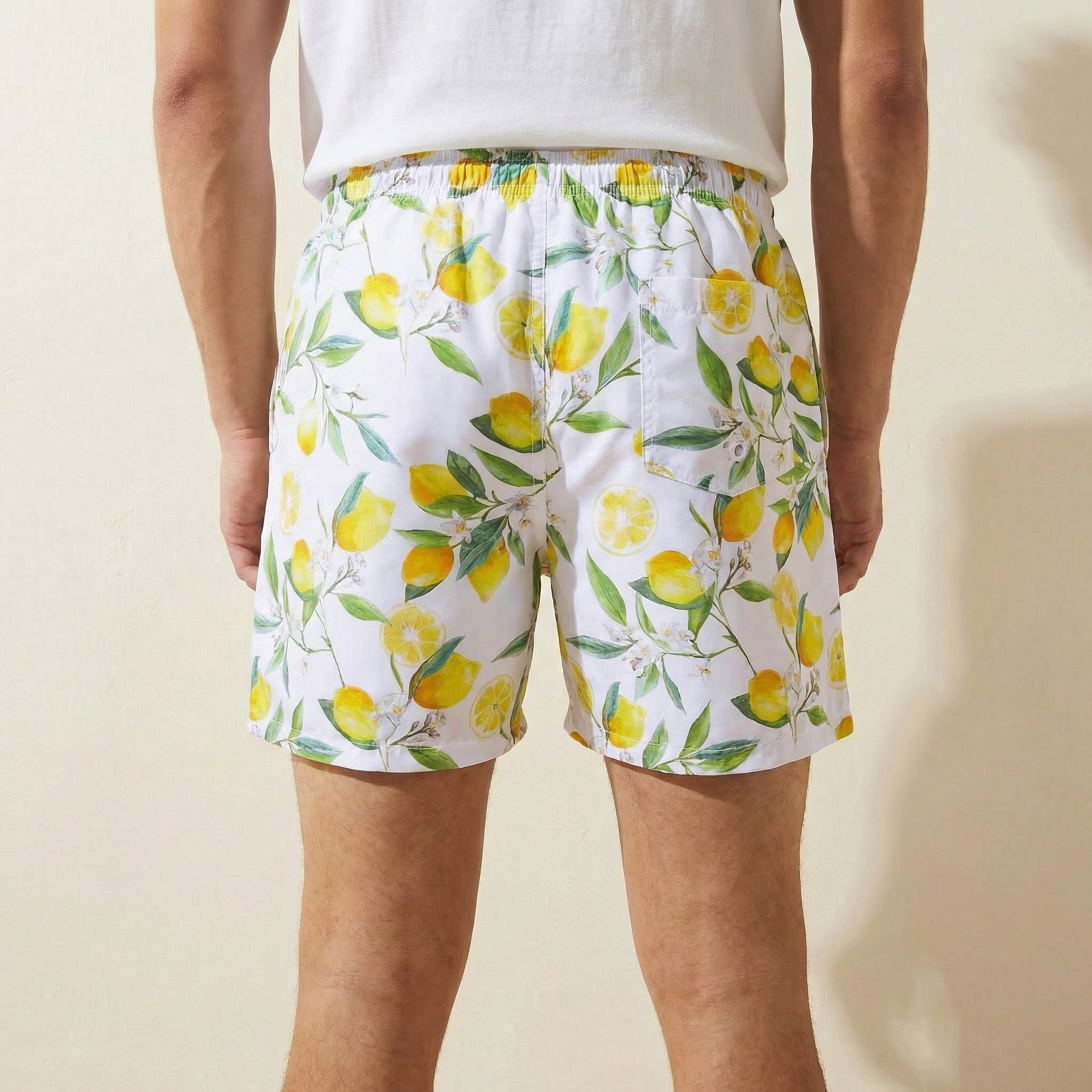 Men Lemon Print Swim Shorts-men-clothing-swimandbeach-shorts-image-4