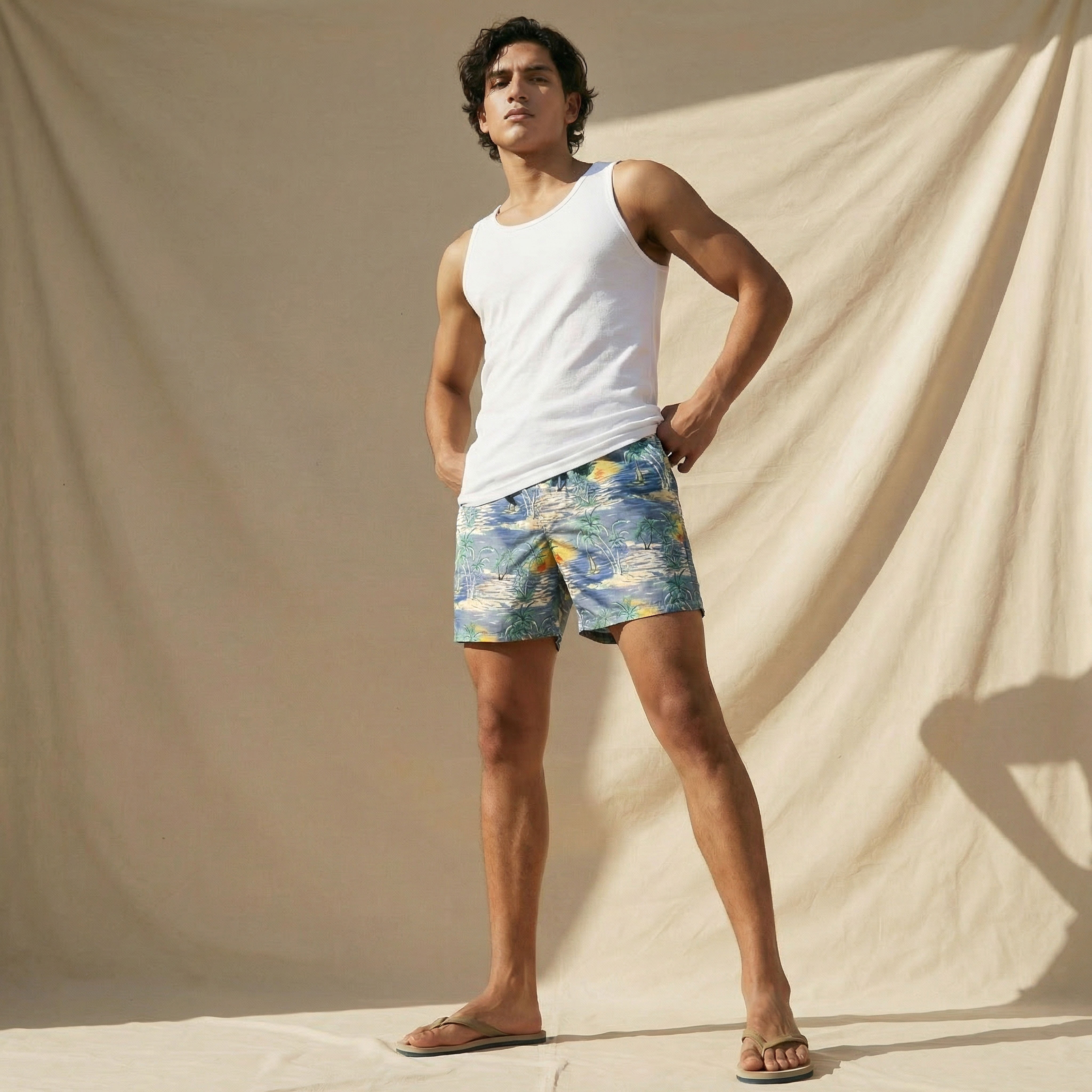 Men Tropical Print Swim Shorts-PROMO_SP_KSA_4_BUY2FORSAR79_130625-image-3