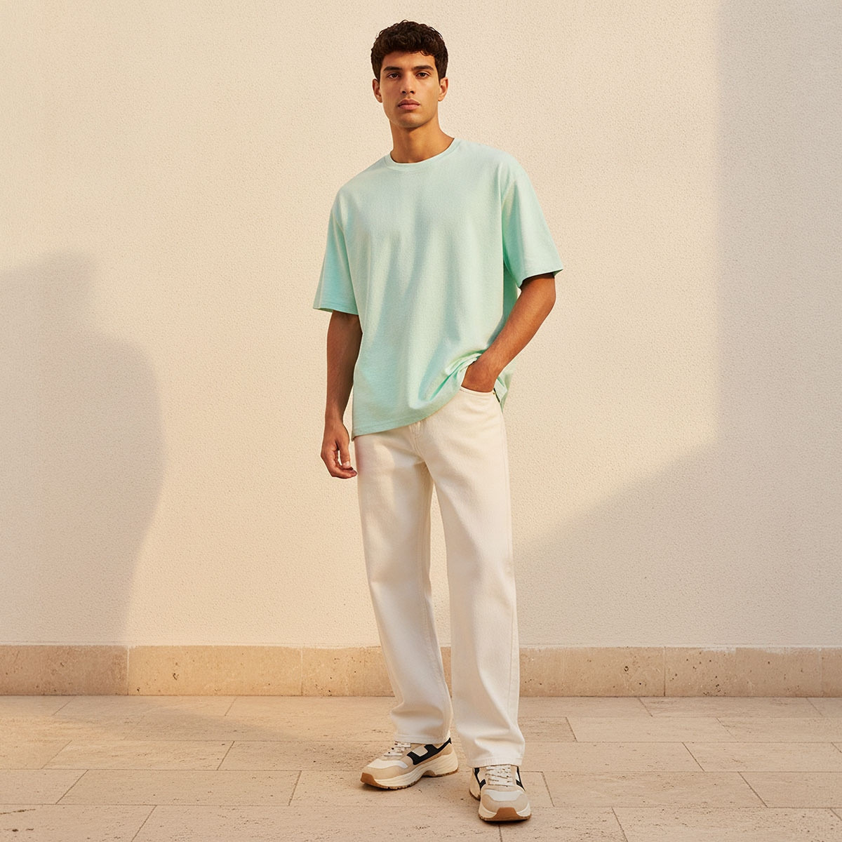 Splash Youth Regular Fit Crew Neck Short Sleeves Jacquard Textured T-shirt-men-clothing-tshirtsandpolos-tshirts-image-3