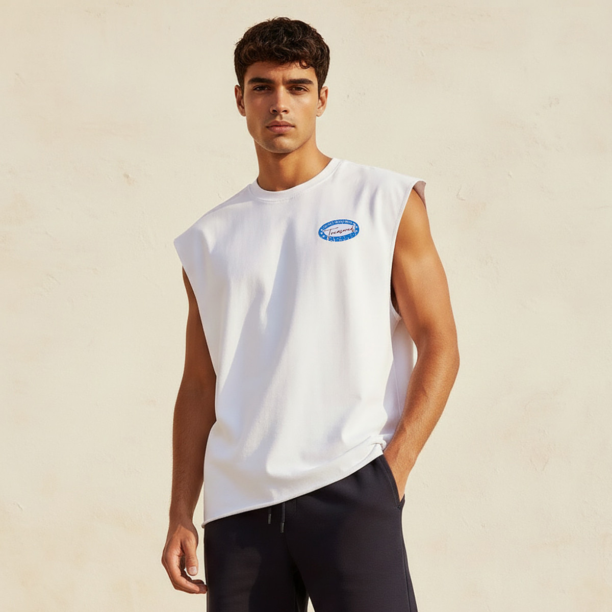 Men Regular Fit Crew Neck Sleeveless Printed T-shirt-men-clothing-tshirtsandpolos-tshirts-image-1
