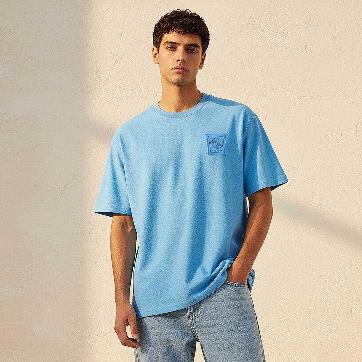 Men Regular Fit Crew Neck Short Sleeve T-shirt-men-clothing-tshirtsandpolos-tshirts-image-1
