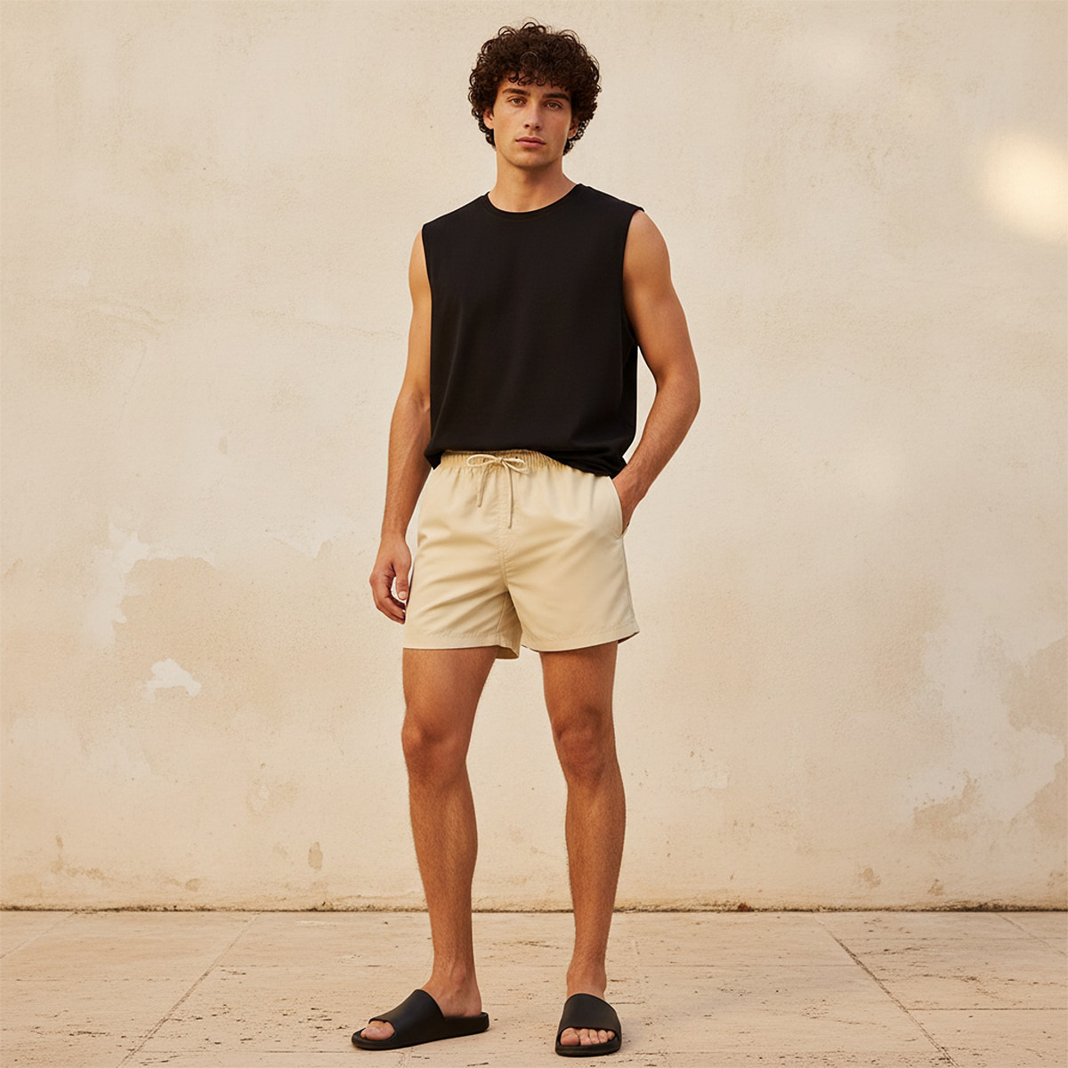 شورت رجالي برباط خصر-men-clothing-swimandbeach-shorts-image-3