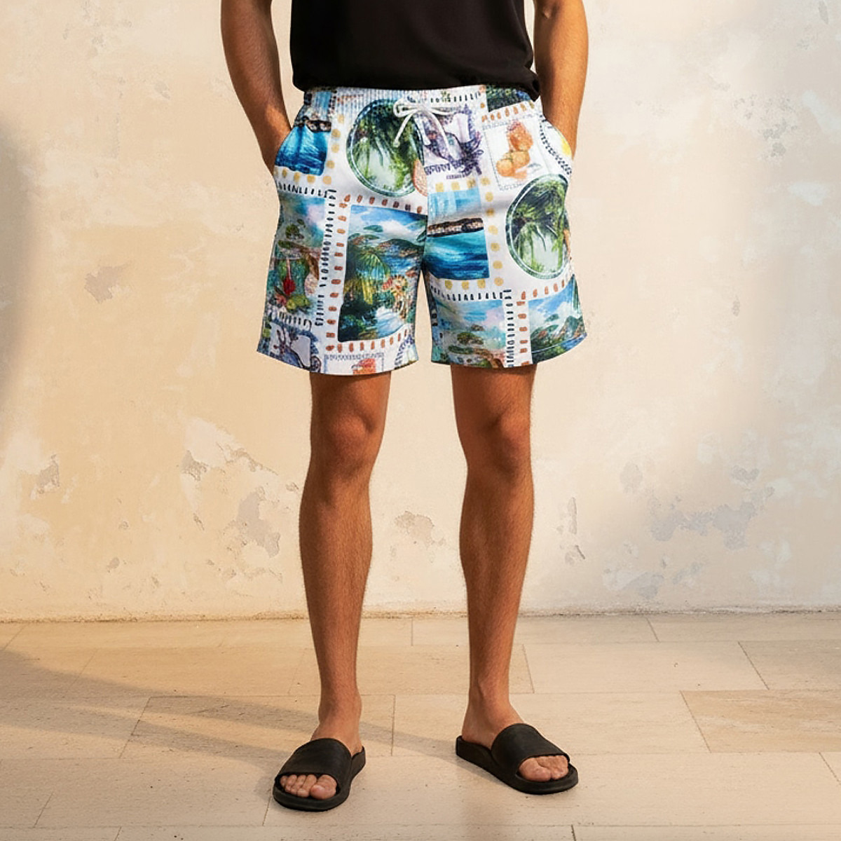 شورت بطبعات للرجال-men-clothing-swimandbeach-shorts-image-1