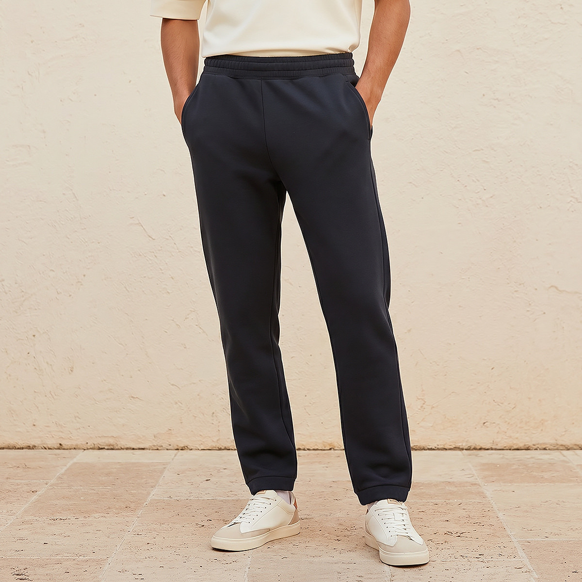 Splash Youth Relaxed Fit Interlock Joggers with Open Hem-men-clothing-bottoms-joggers-image-1