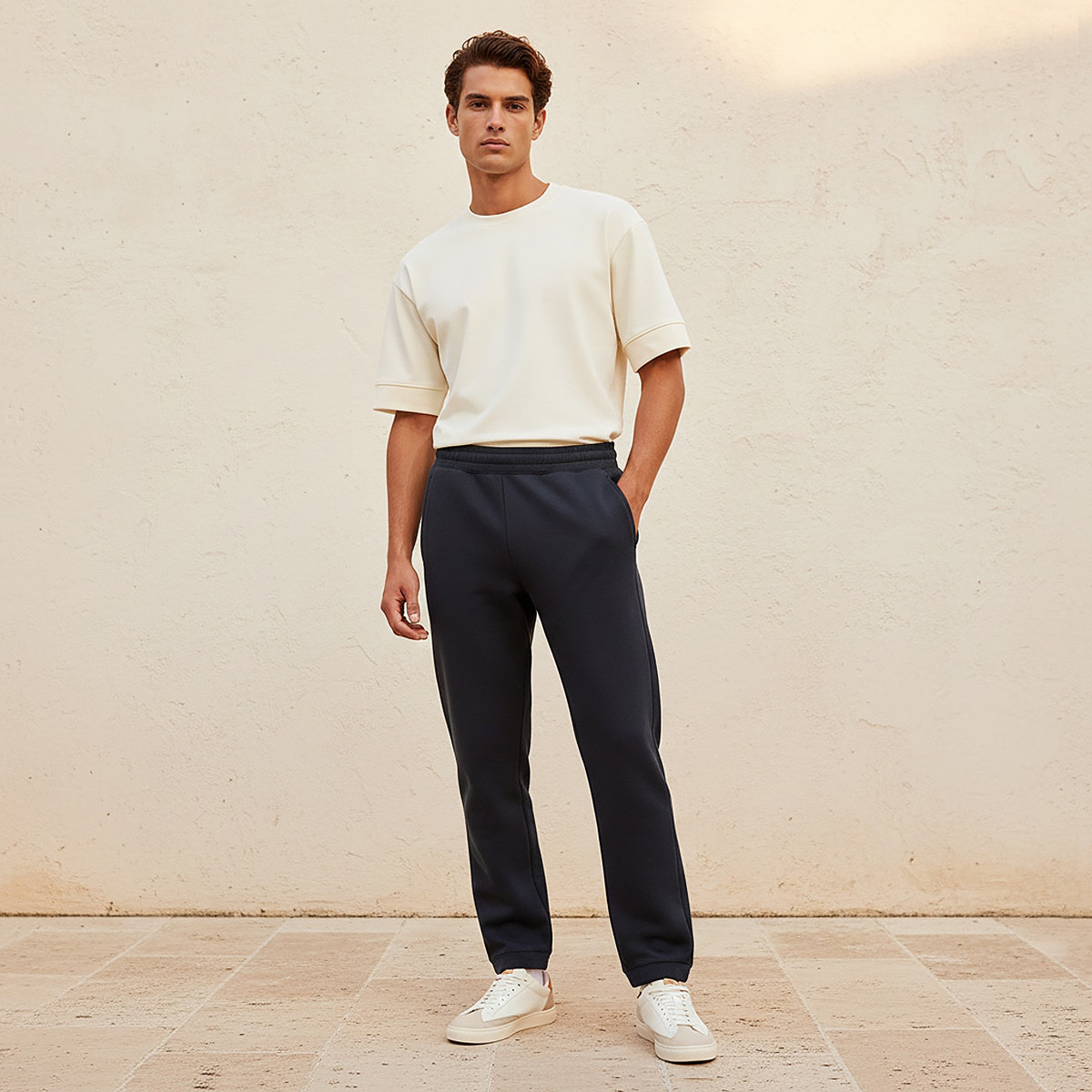 Splash Youth Relaxed Fit Interlock Joggers with Open Hem-men-clothing-bottoms-joggers-image-3