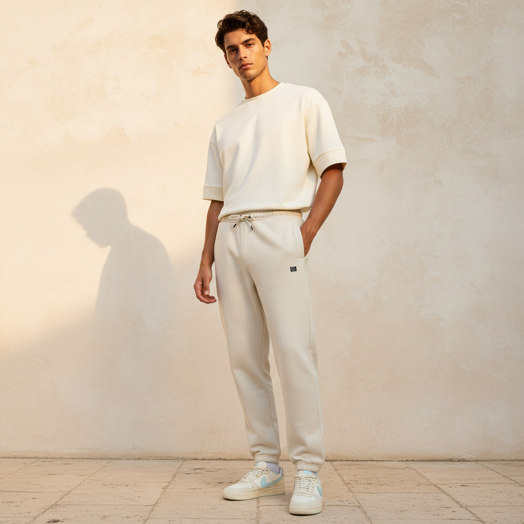 بنطلون رياضي بقصّة عادية ورباط إغلاق للرجال-men-clothing-bottoms-joggers-image-5