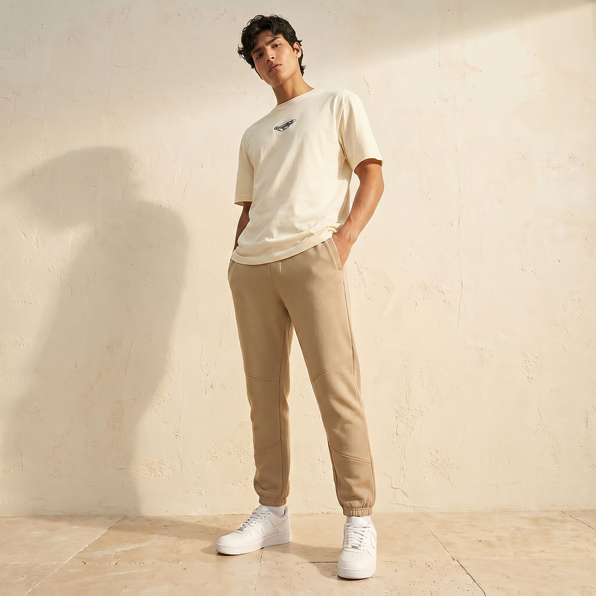 Men Regular Fit Joggers with Drawstring Closure-men-clothing-bottoms-joggers-image-3