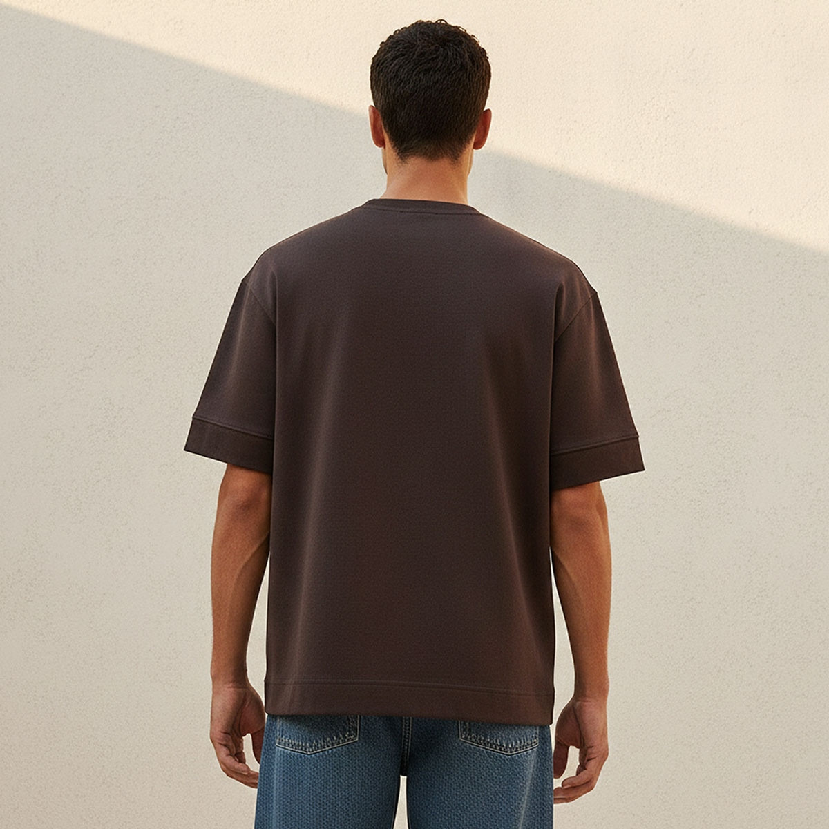تيشيرت بقصة بوكسي وياقة ضيقة وأكمام قصيرة من سبلاش يوث-men-clothing-tshirtsandpolos-tshirts-image-4