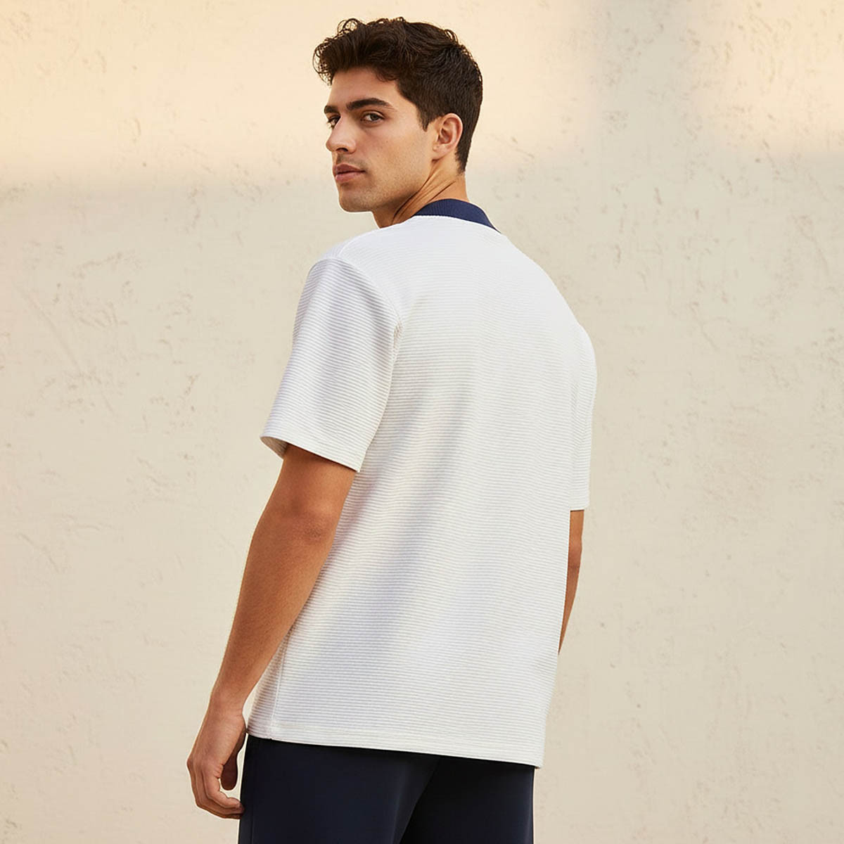 Splash Youth Regular Fit V-neck Textured T-shirt-men-clothing-tshirtsandpolos-tshirts-image-5