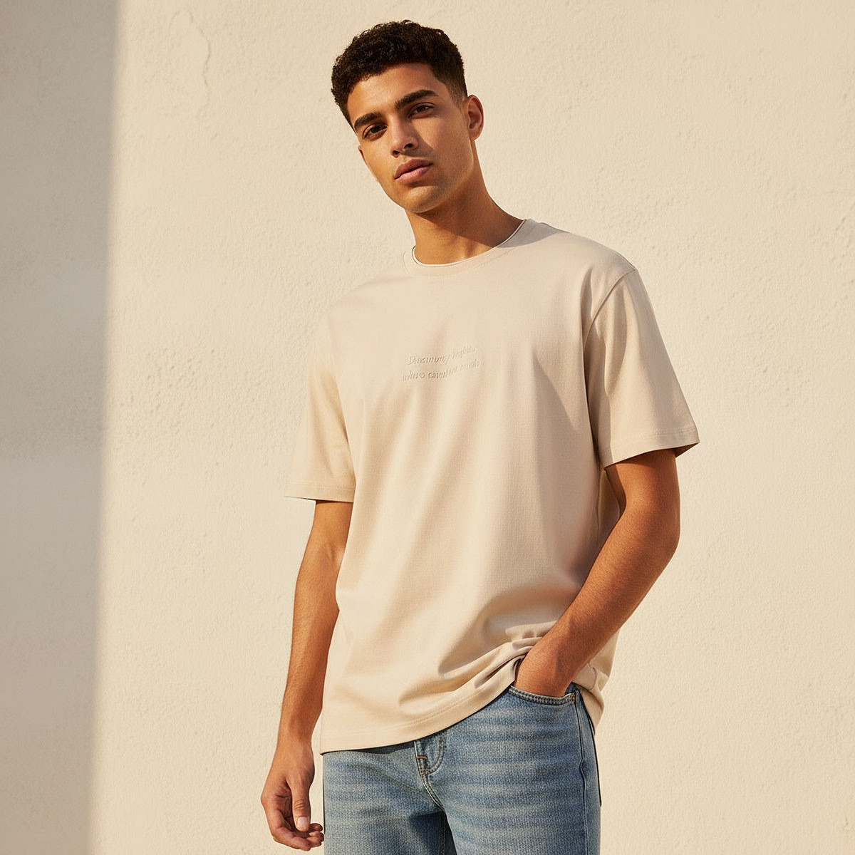 Splash Youth Regular Fit Crew Neck Short Sleeves Slogan Print T-shirt-men-clothing-tshirtsandpolos-tshirts-image-1