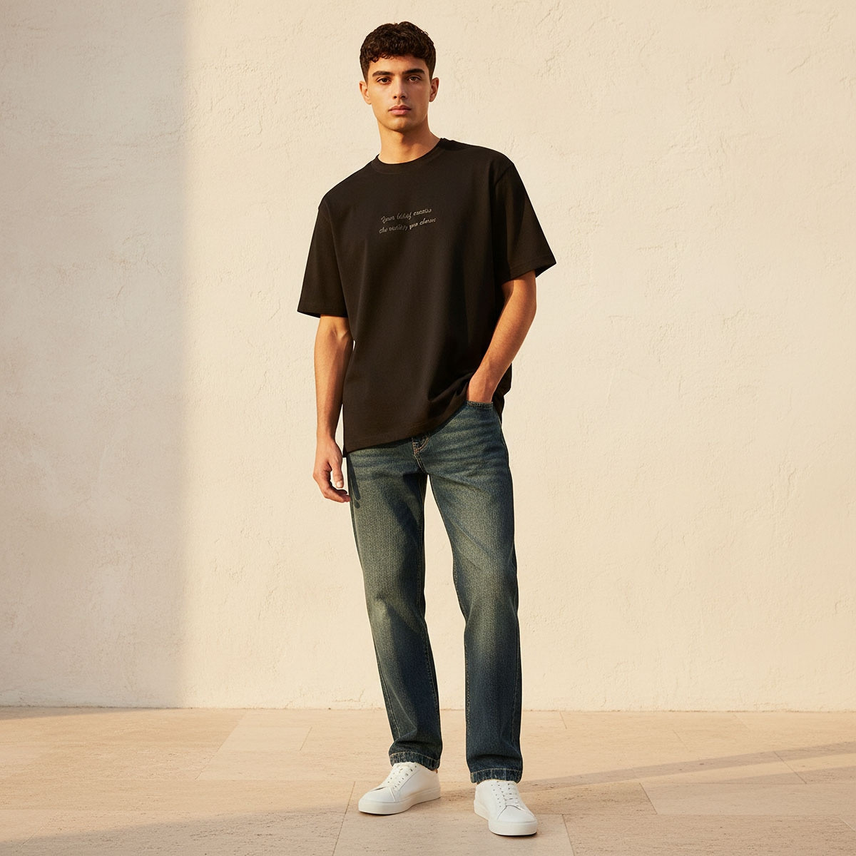 Splash Youth Regular Fit Crew Neck Short Sleeves Slogan Print T-shirt-men-clothing-tshirtsandpolos-tshirts-image-3