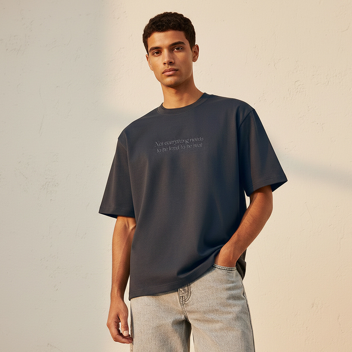 Splash Youth Regular Fit Crew Neck Short Sleeves Slogan Print T-shirt-men-clothing-tshirtsandpolos-tshirts-image-1