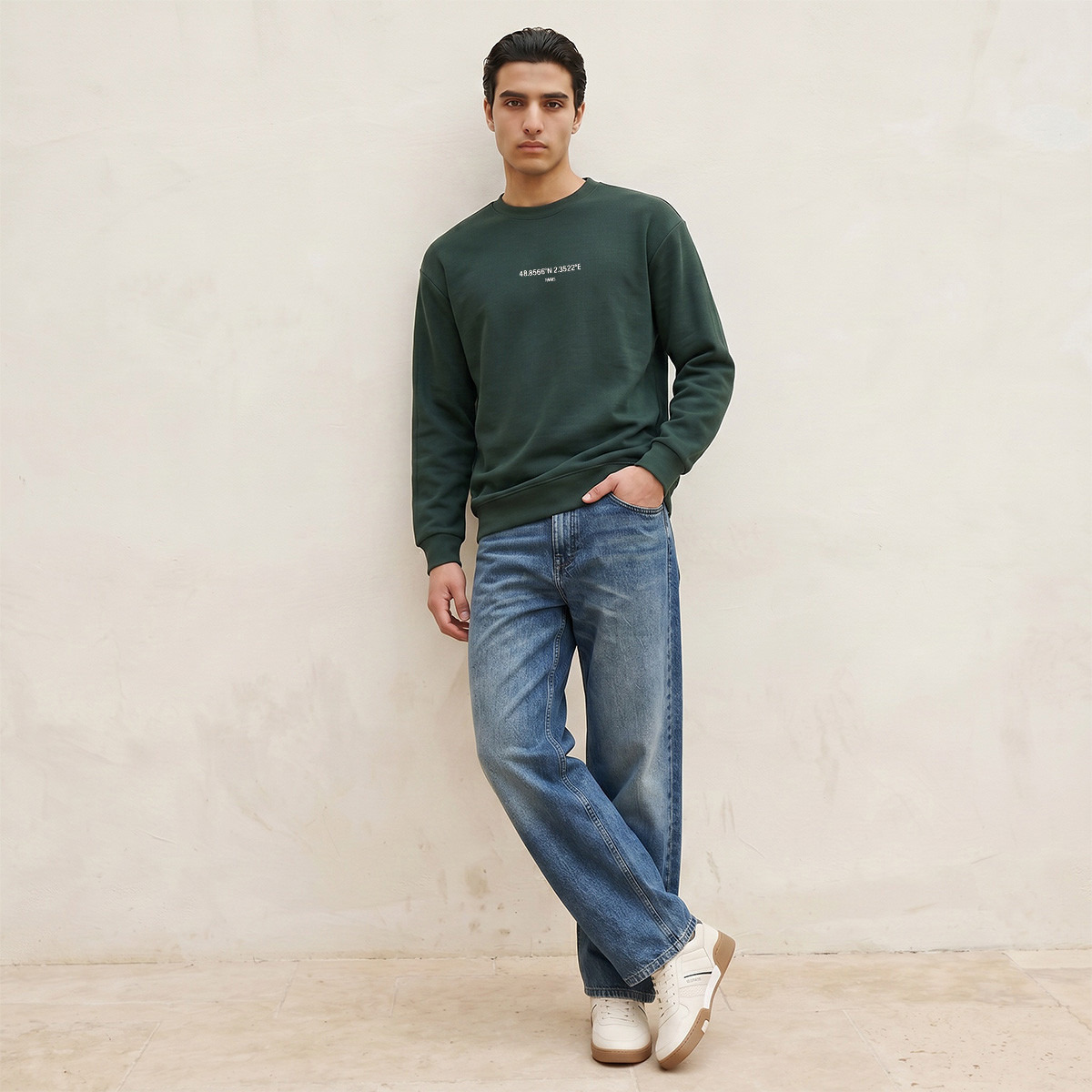 سويت شيرت بارز الملمس بقصّة مريحة من سبلاش يوث-men-winterwear-hoodiesandsweatshirts-image-3