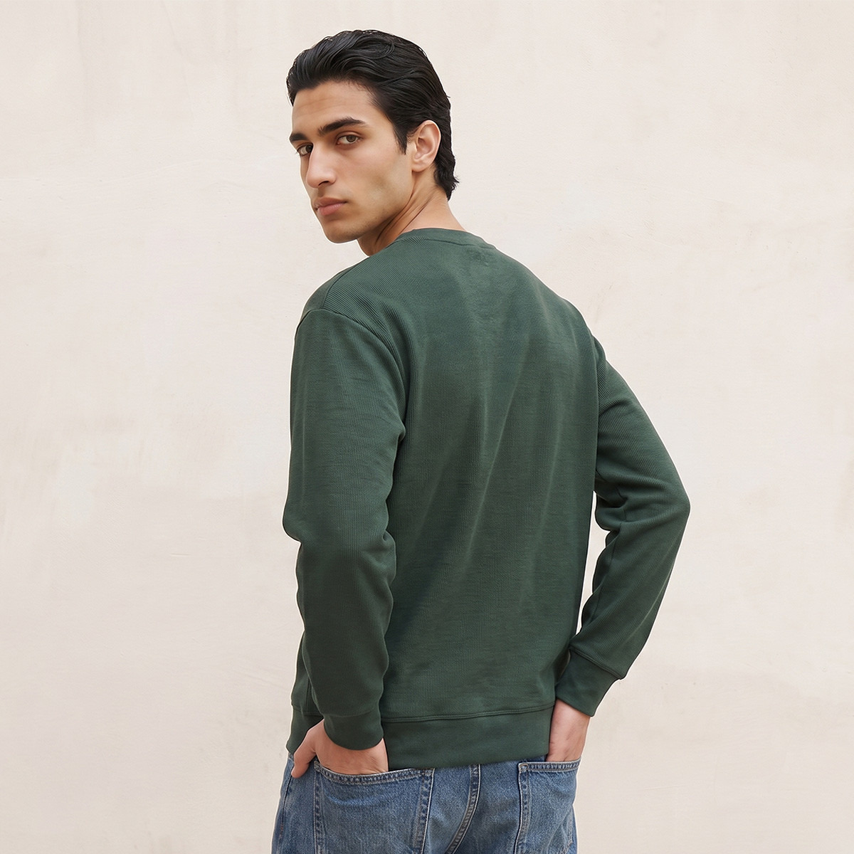 سويت شيرت بارز الملمس بقصّة مريحة من سبلاش يوث-men-winterwear-hoodiesandsweatshirts-image-4