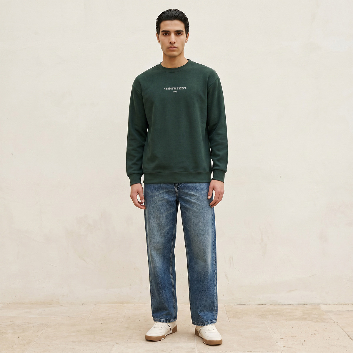 سويت شيرت بارز الملمس بقصّة مريحة من سبلاش يوث-men-winterwear-hoodiesandsweatshirts-image-5