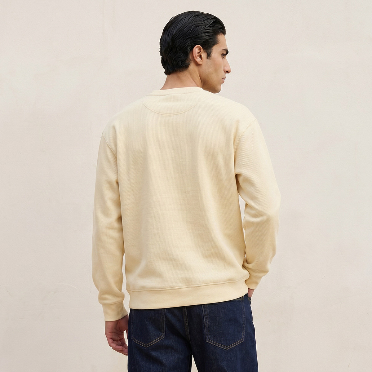 سويت شيرت بارز الملمس بقصّة مريحة من سبلاش يوث-men-winterwear-hoodiesandsweatshirts-image-4