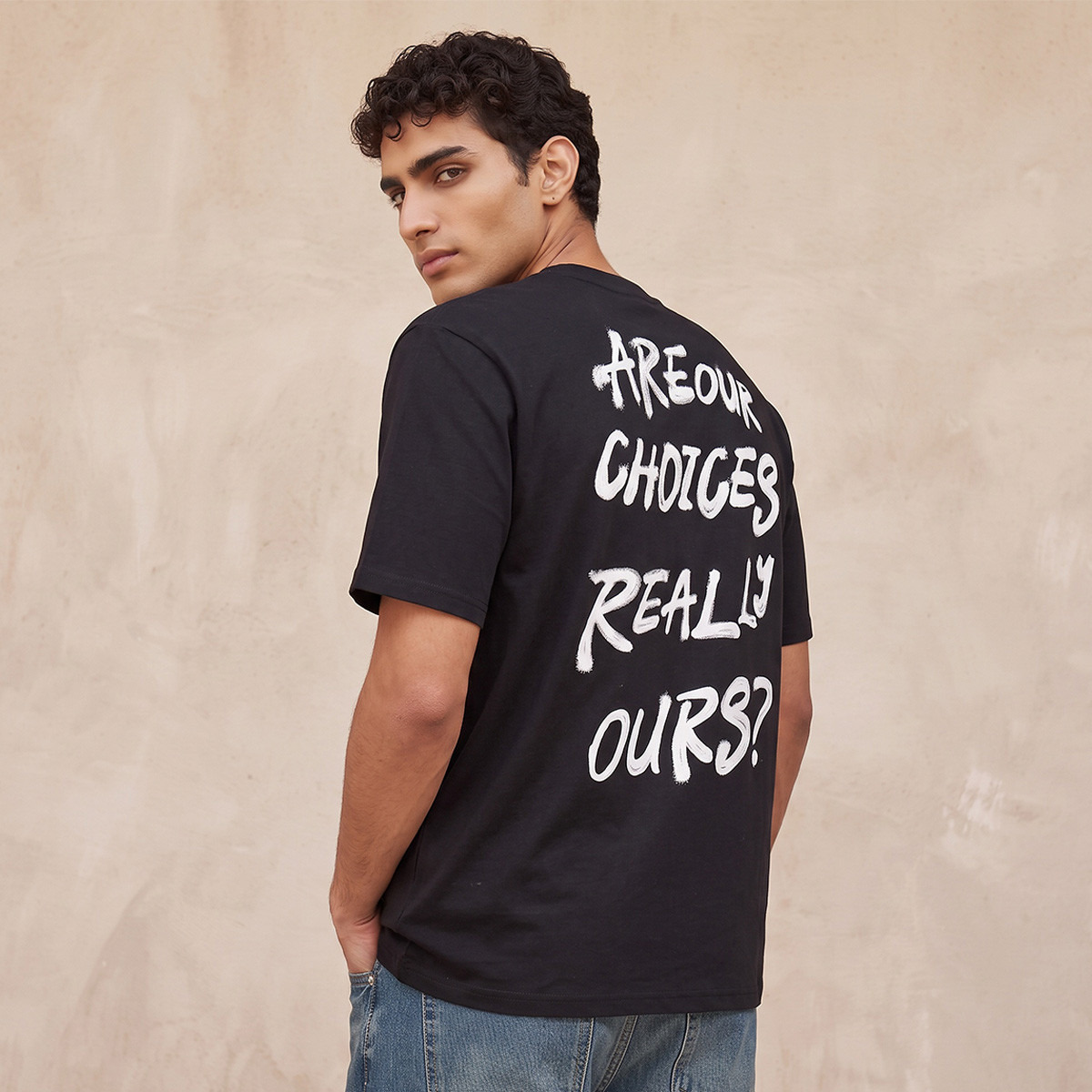 Splash Youth Crew Neck Short Sleeves Slogan Print T-shirt-men-clothing-tshirtsandpolos-tshirts-image-1