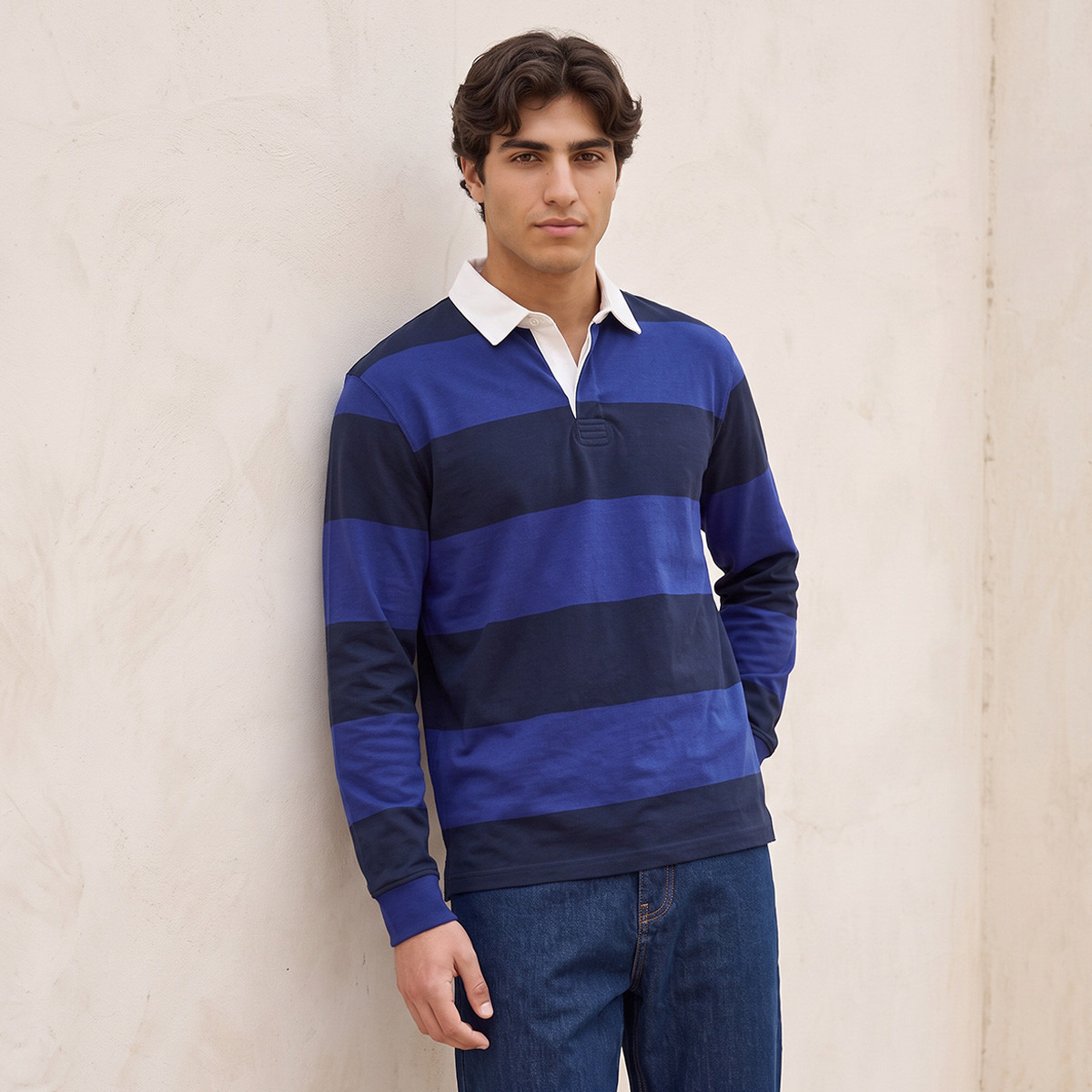 تيشيرت بولو مقلم للشباب من سبلاش-men-clothing-tshirtsandpolos-polos-image-2