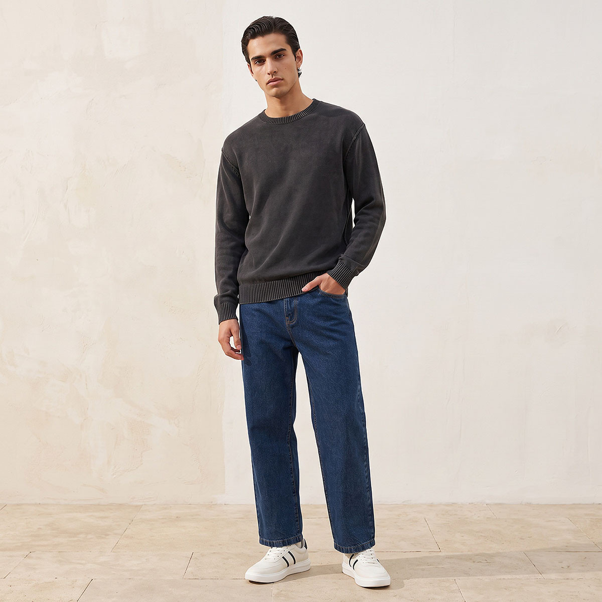 Splash Youth Crew Neck Textured Sweater-men-clothing-sweatersandpullovers-image-2