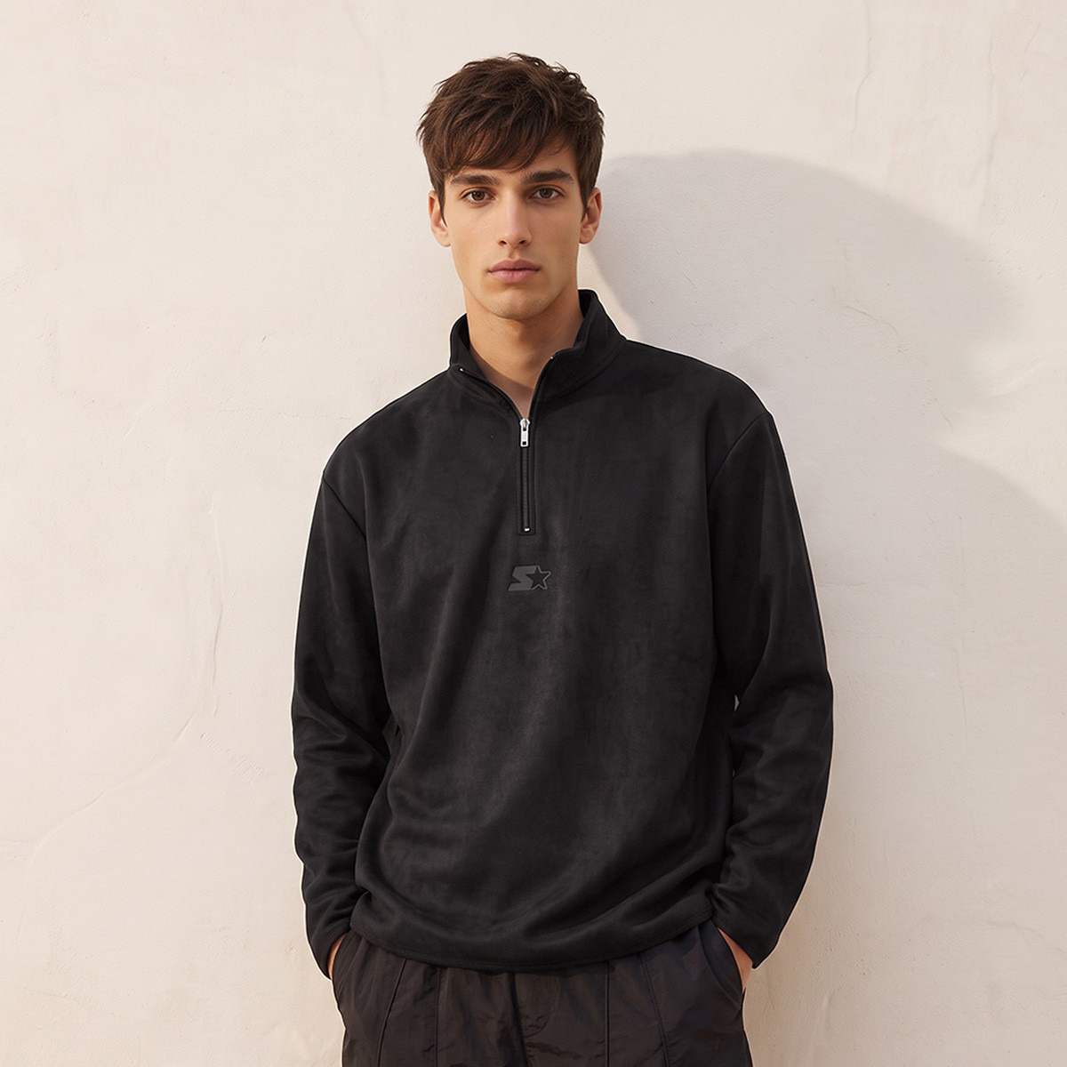 Starter Relaxed Fit Sweatshirt-men-winterwear-hoodiesandsweatshirts-image-1