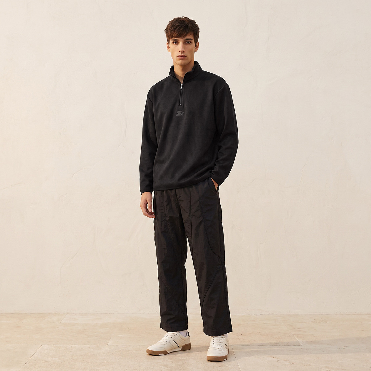 Starter Relaxed Fit Sweatshirt-men-winterwear-hoodiesandsweatshirts-image-2
