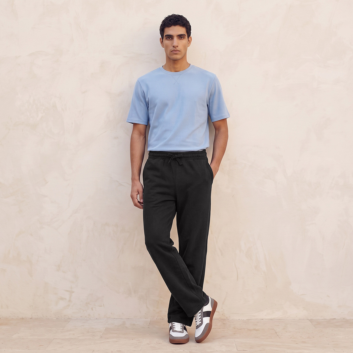 بنطلون جوجر بقصة مستقيمة من يوث من سبلاش-men-clothing-bottoms-joggers-image-3