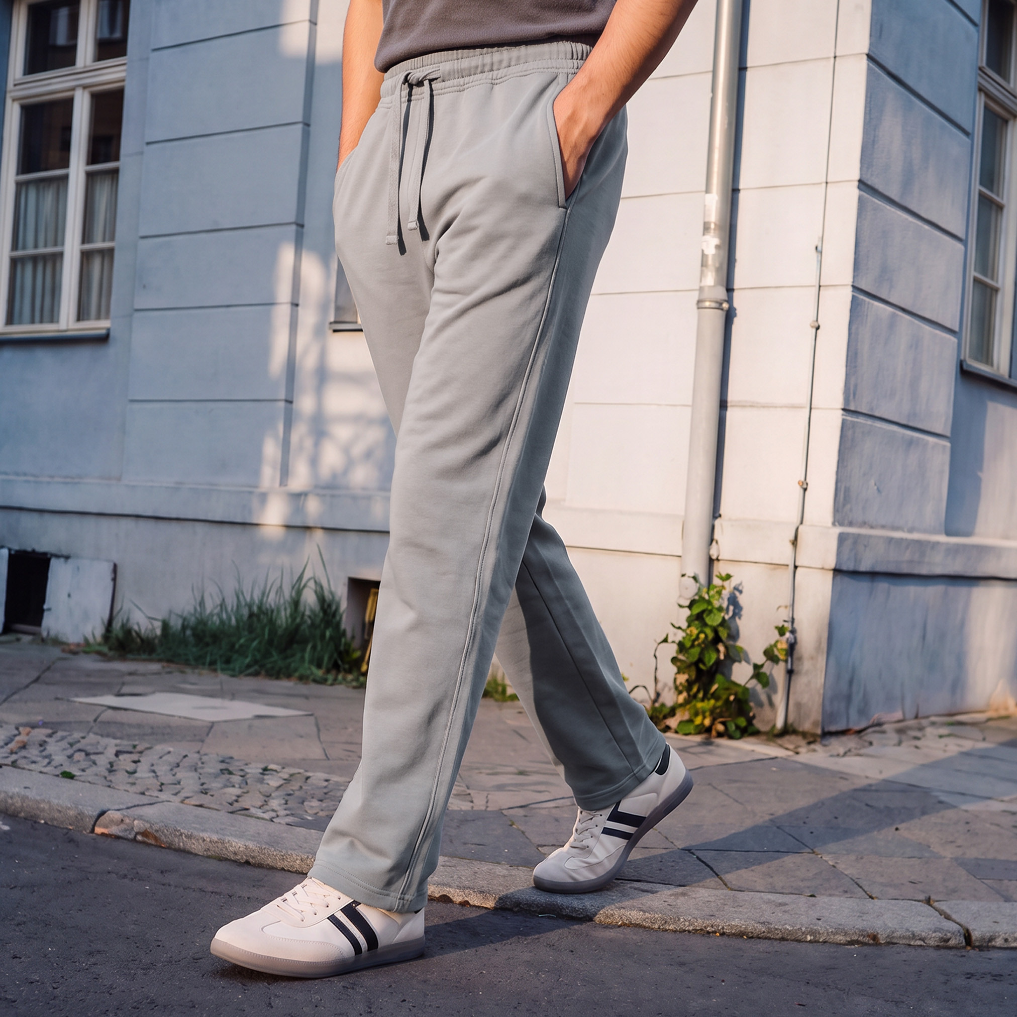 بنطلون جوجر بقصة مستقيمة من يوث من سبلاش-men-clothing-bottoms-joggers-image-1