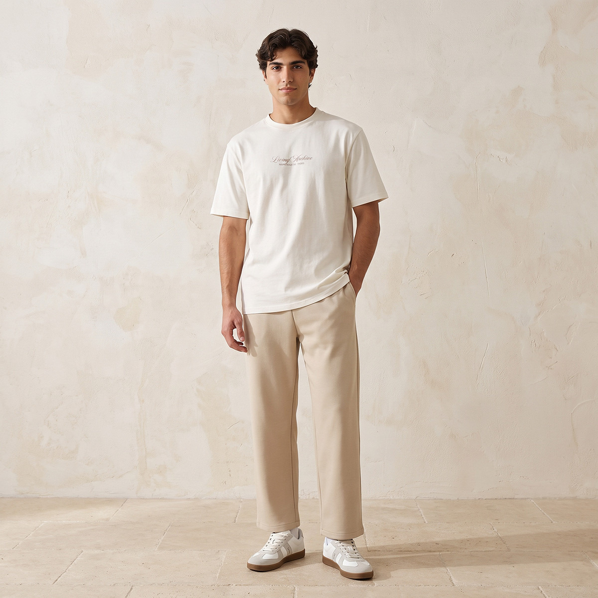 تيشيرت قطن بياقة ضيقة من سبلاش يوث-men-clothing-tshirtsandpolos-tshirts-image-2