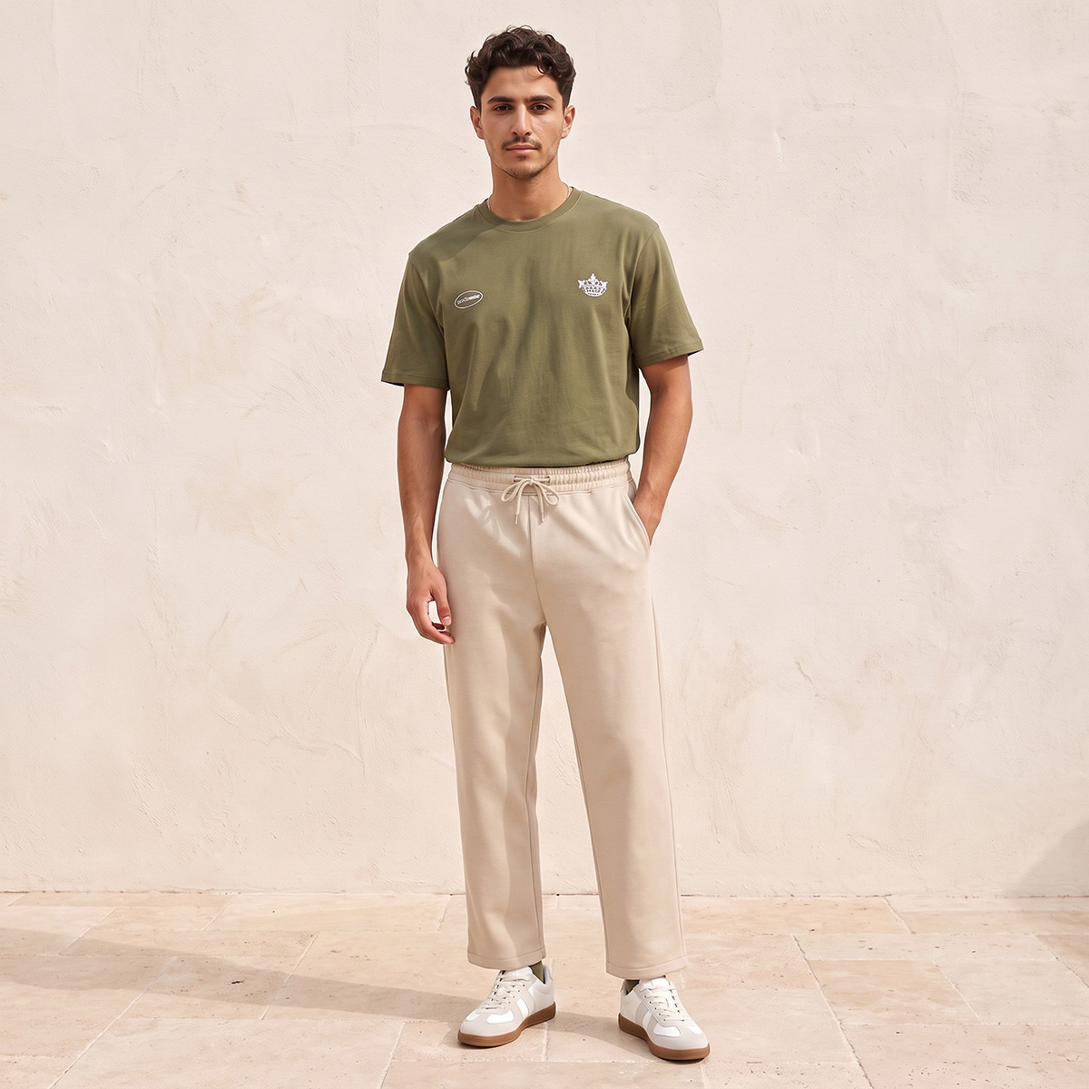 تيشيرت قطن بياقة ضيقة من سبلاش يوث-men-clothing-tshirtsandpolos-tshirts-image-2